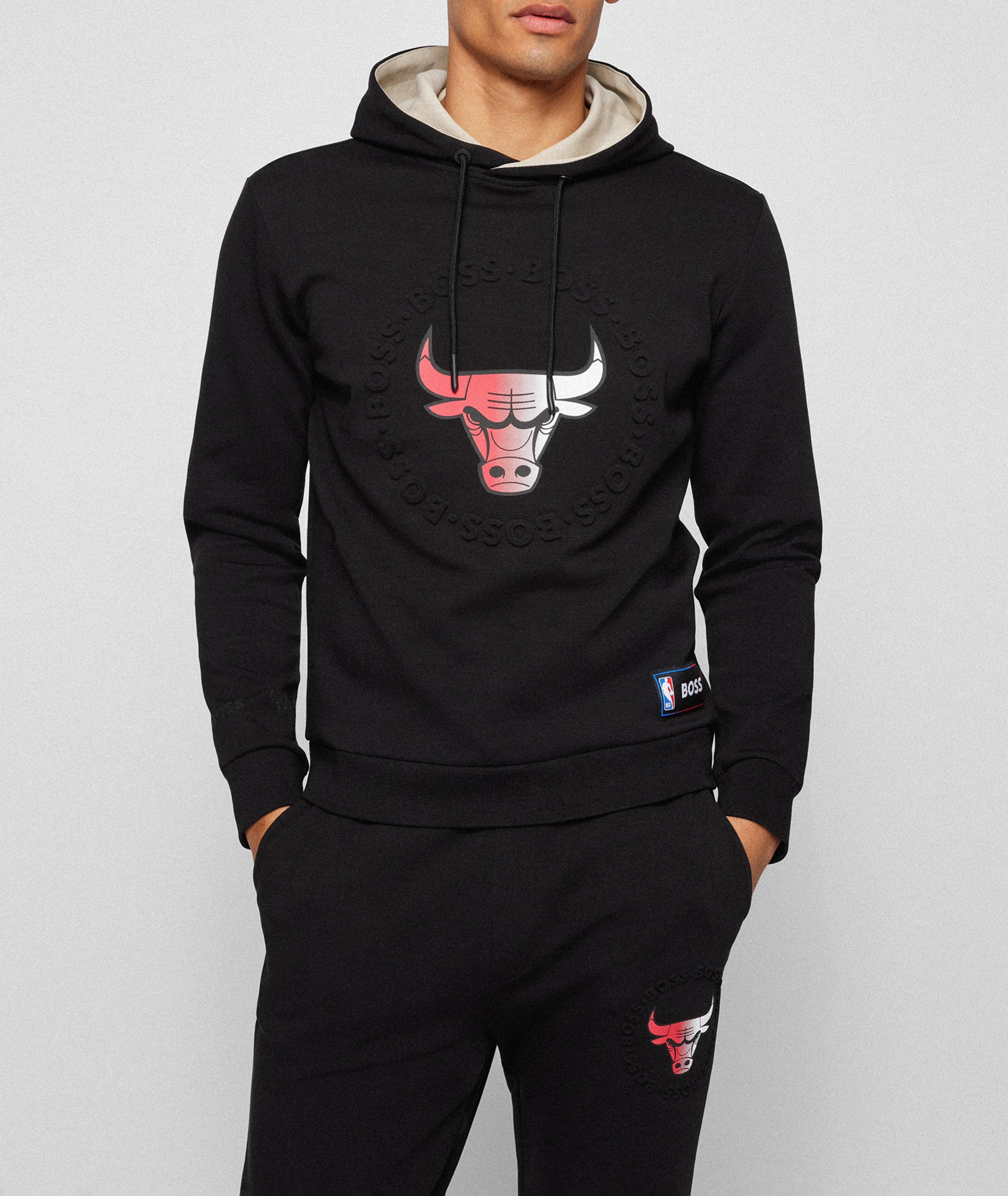 BOSS x NBA Bulls Logo Hoodie image 1