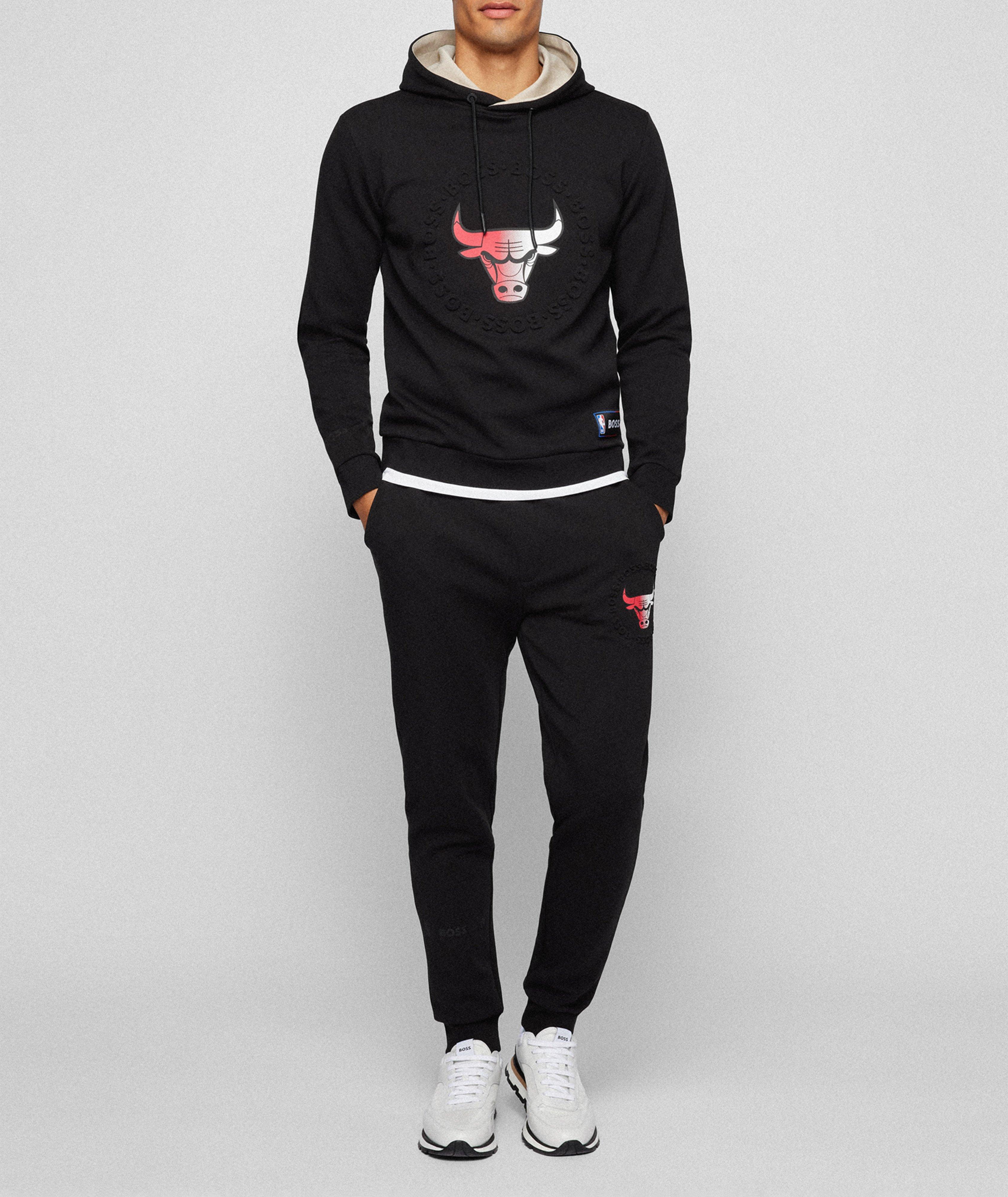 BOSS x NBA Bulls Logo Hoodie image 4