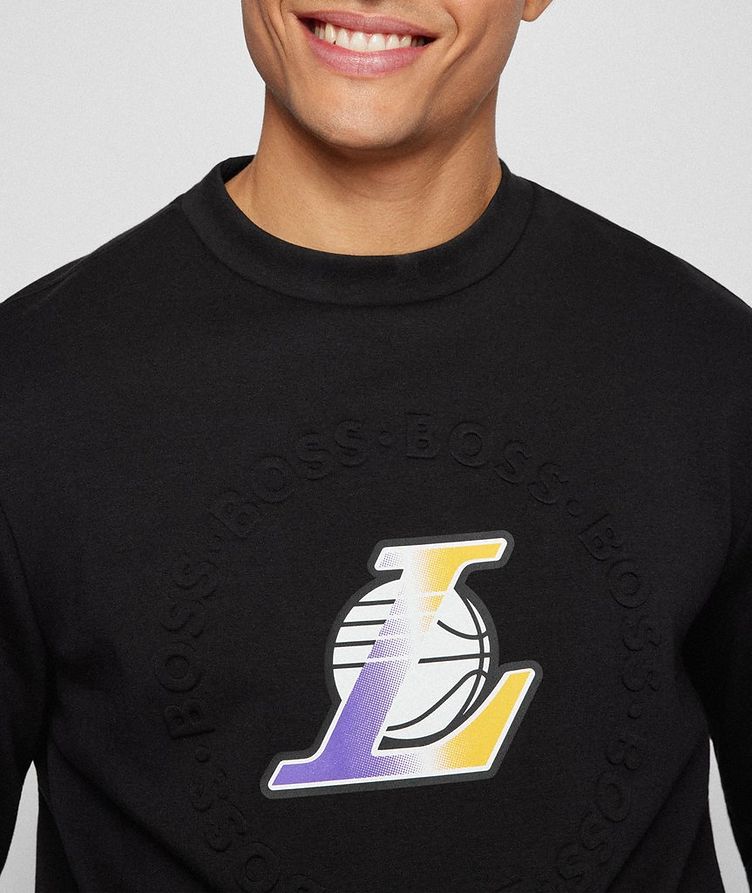 BOSS x NBA Lakers Logo Sweatshirt image 2