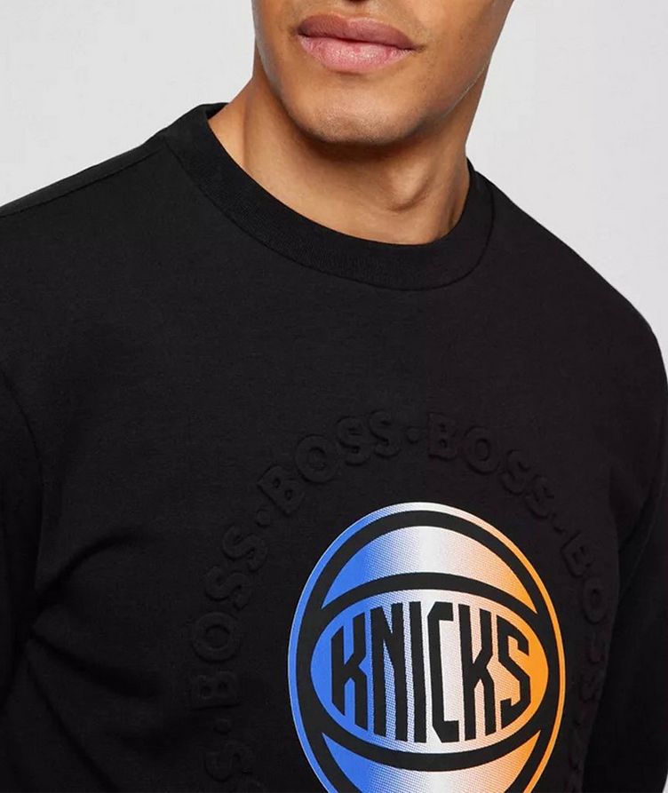 BOSS x NBA Knicks Logo Sweatshirt image 3