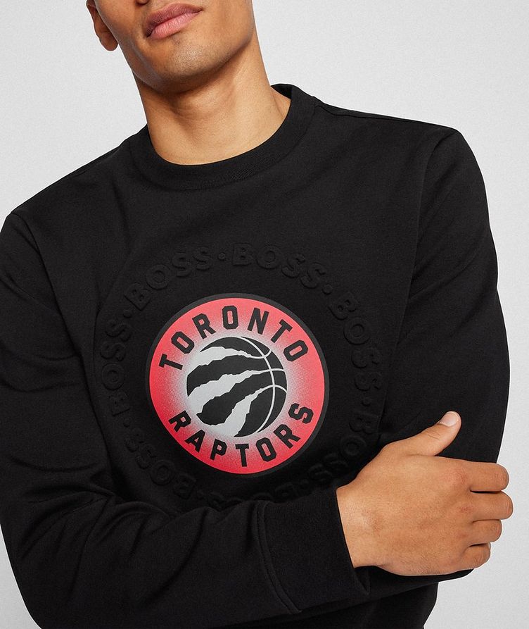 BOSS x NBA Raptors Logo Sweatshirt image 3