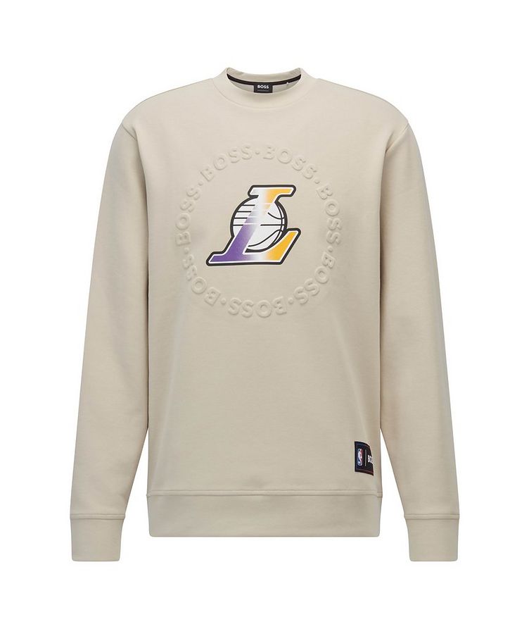 BOSS x NBA Lakers Logo Sweatshirt image 0