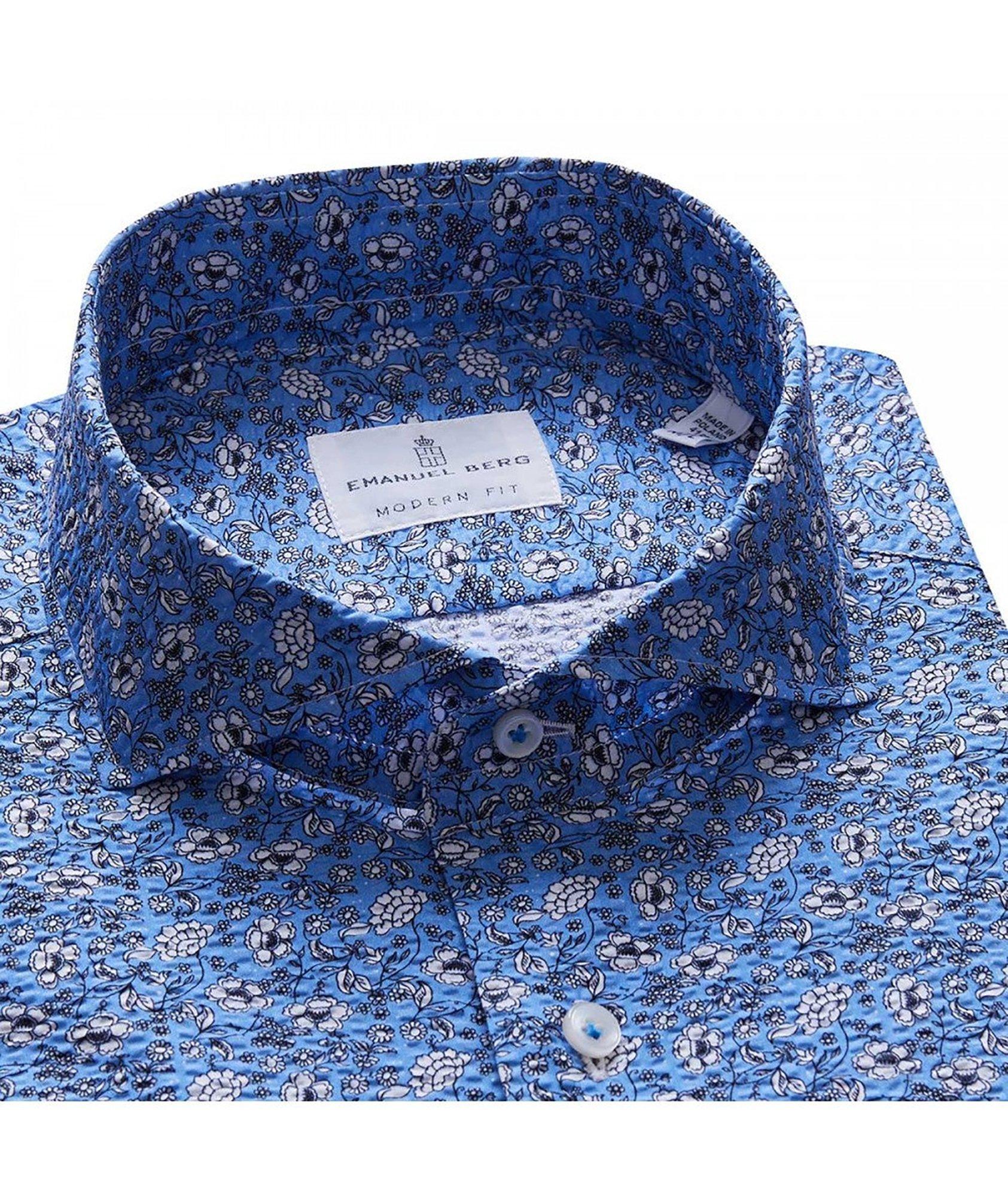 Floral Summer Textured Shirt image 1