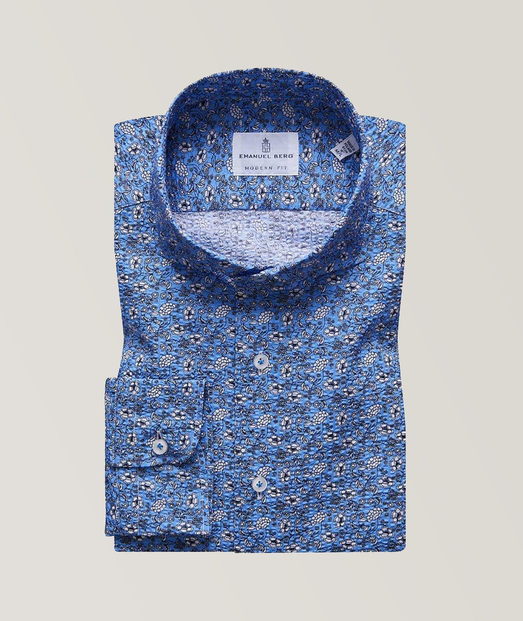 Floral Summer Textured Shirt image 0