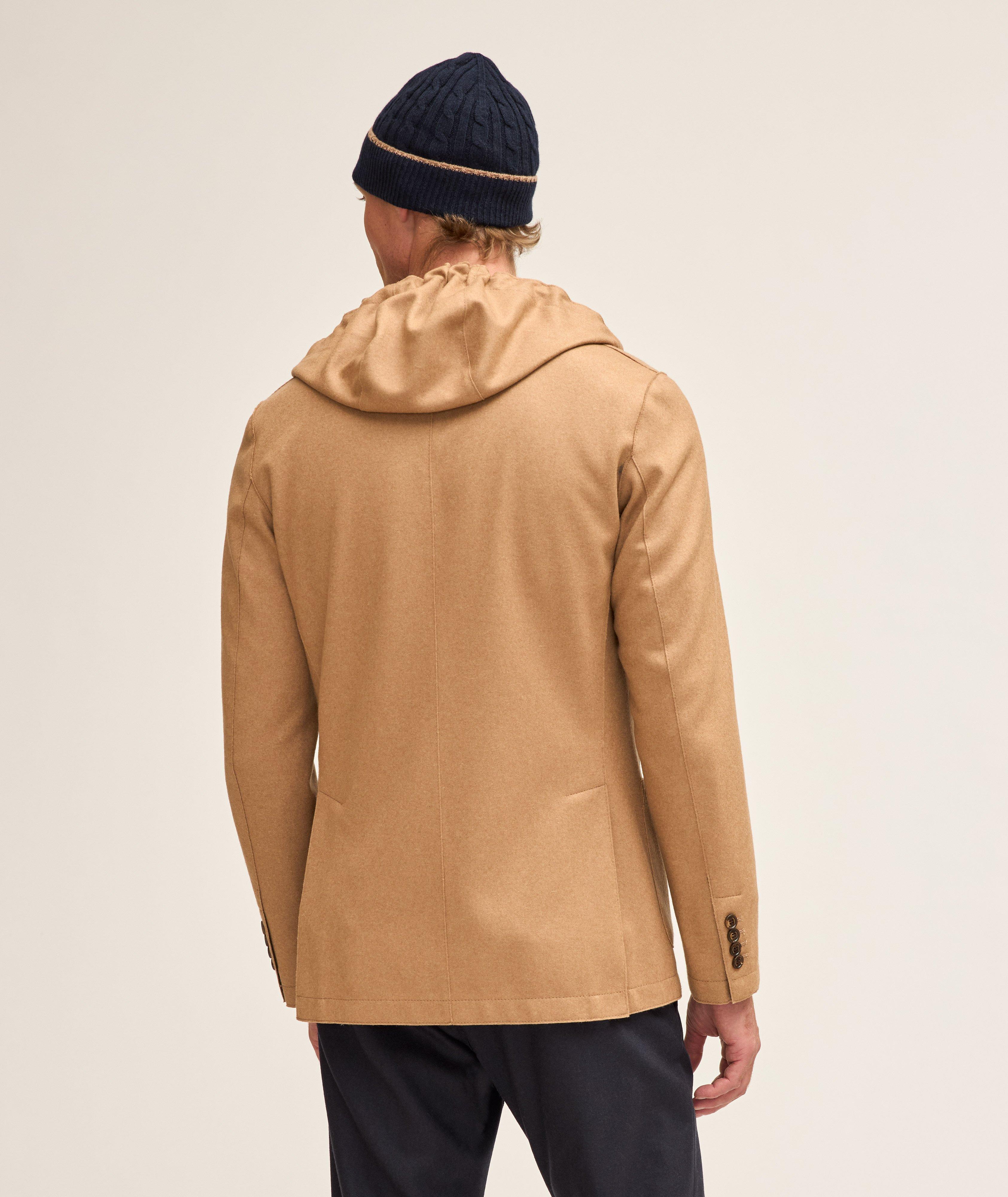 Wool-Blend Hooded Sport Jacket image 3