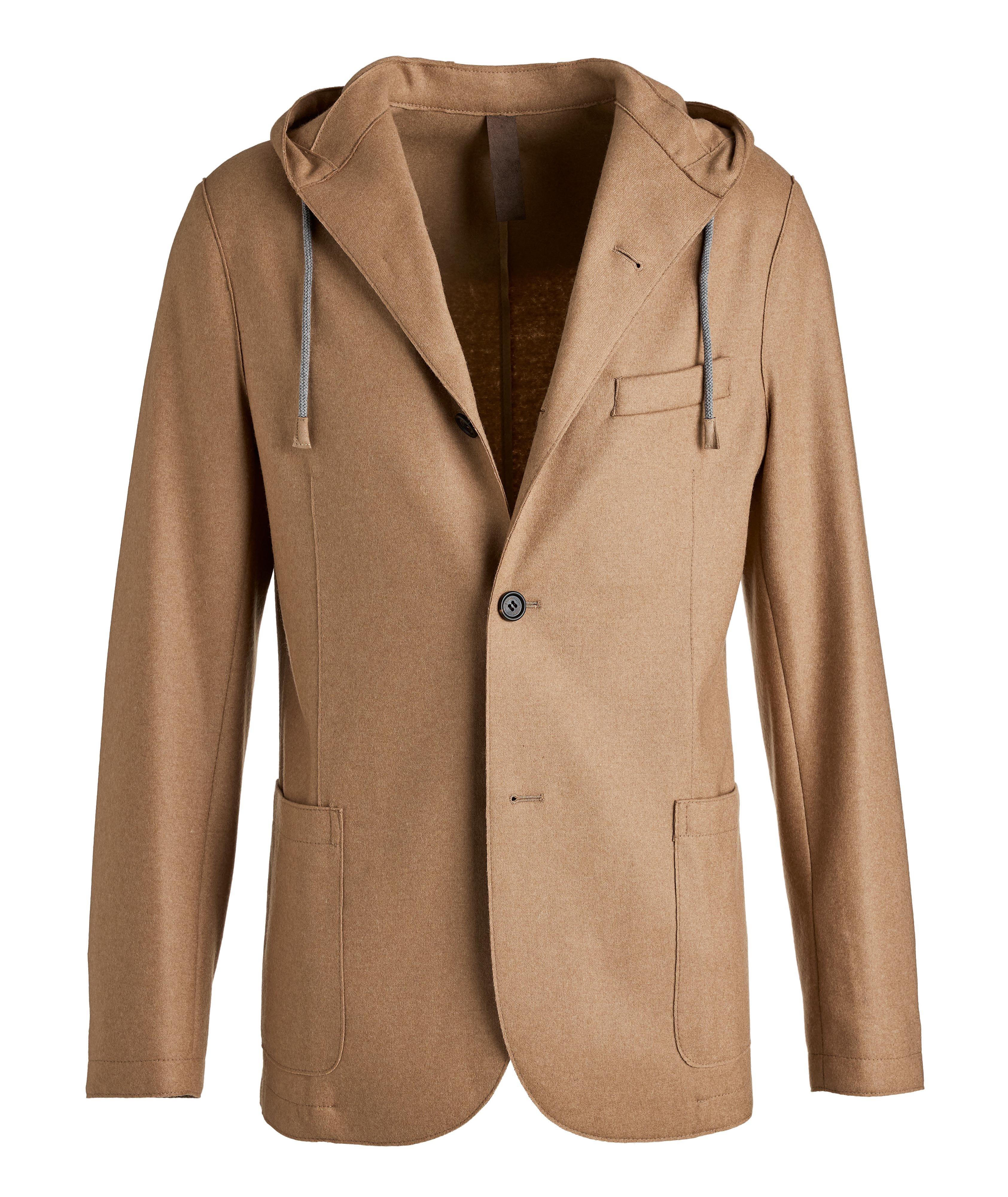 Wool-Blend Hooded Sport Jacket image 0