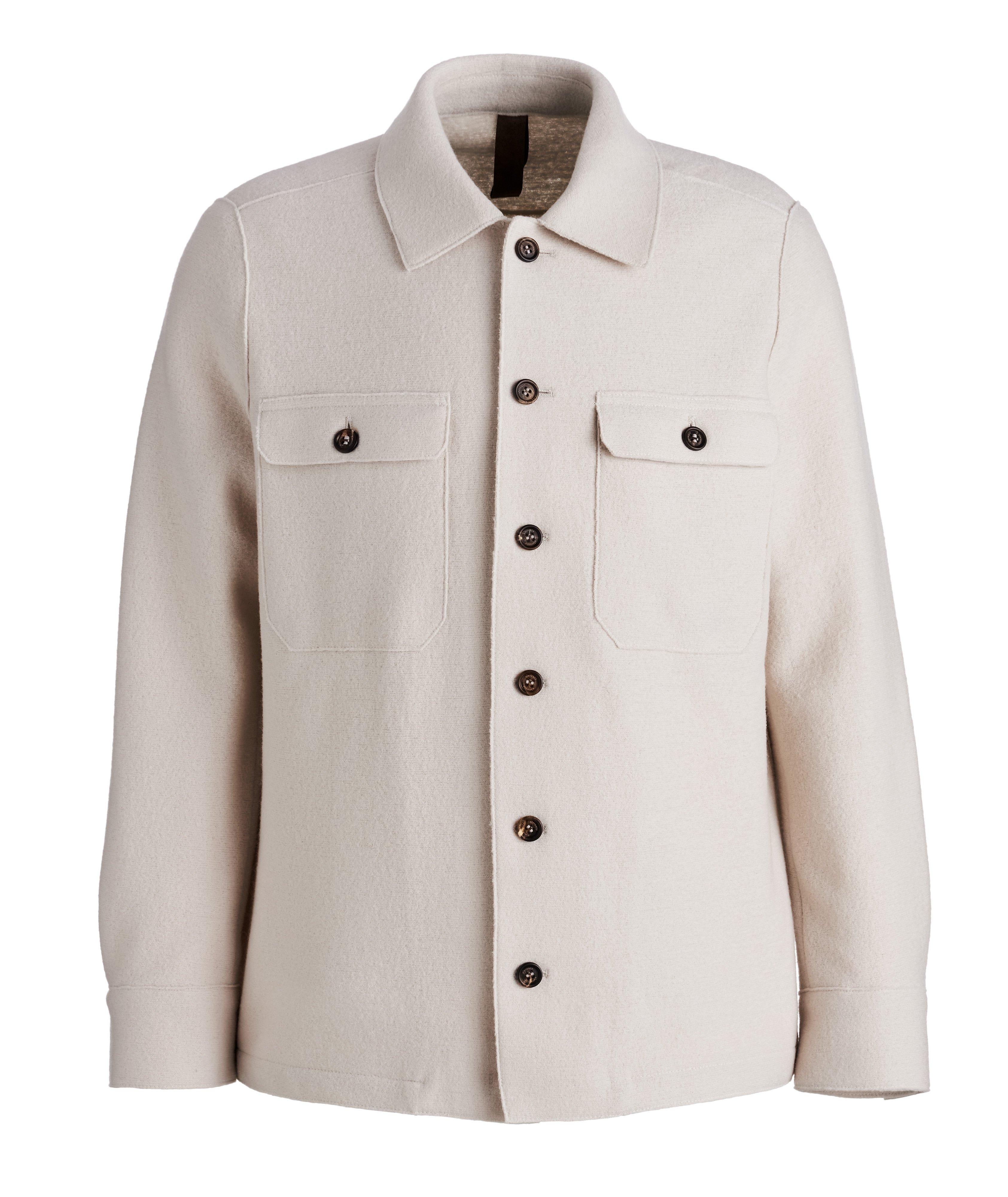 Veste-chemise en laine bouillie image 0