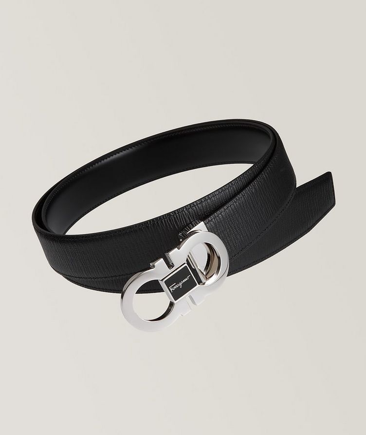 Gancini Reversible Leather Belt image 0
