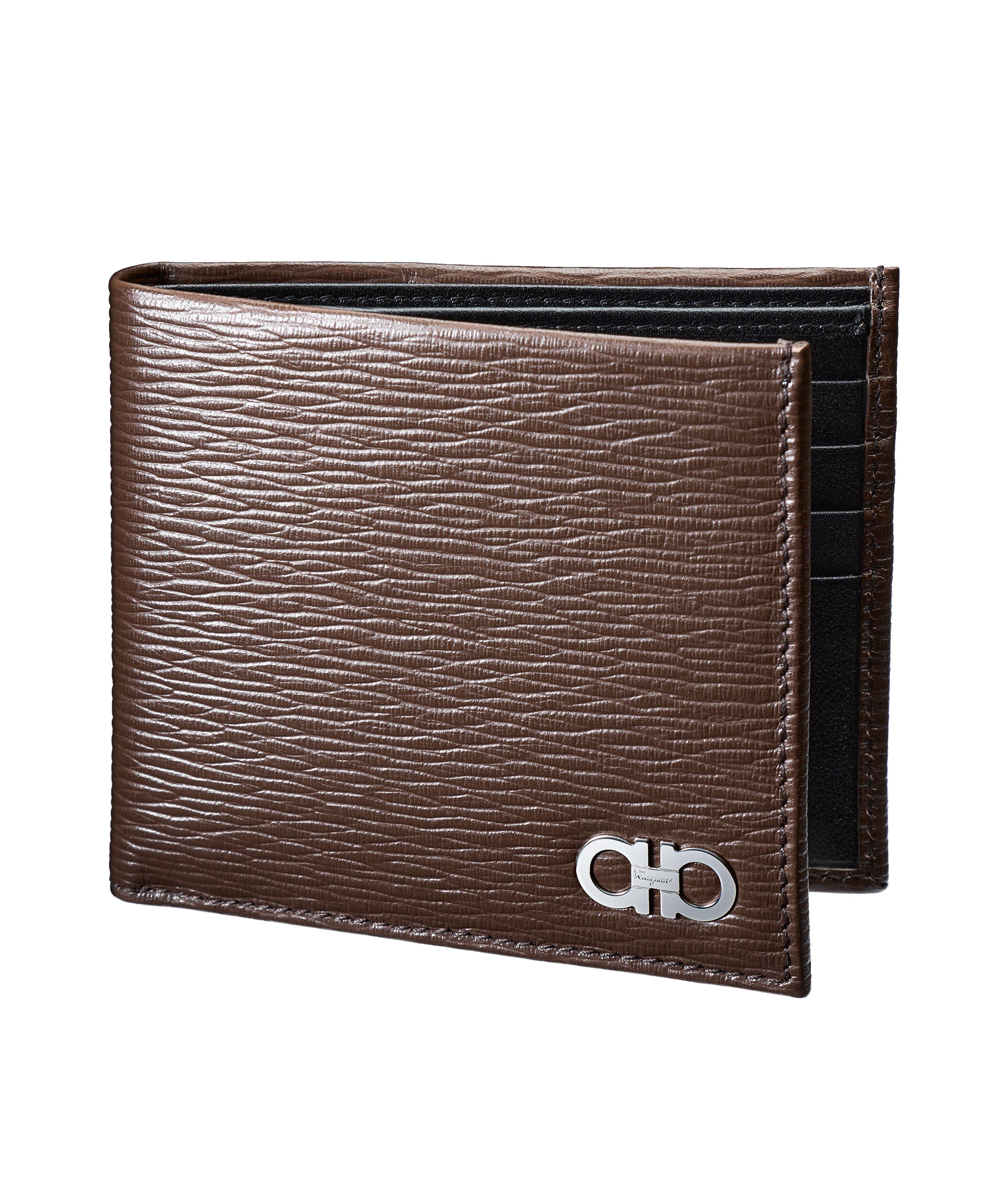 Gancini Textured Leather Bifold Wallet image 0
