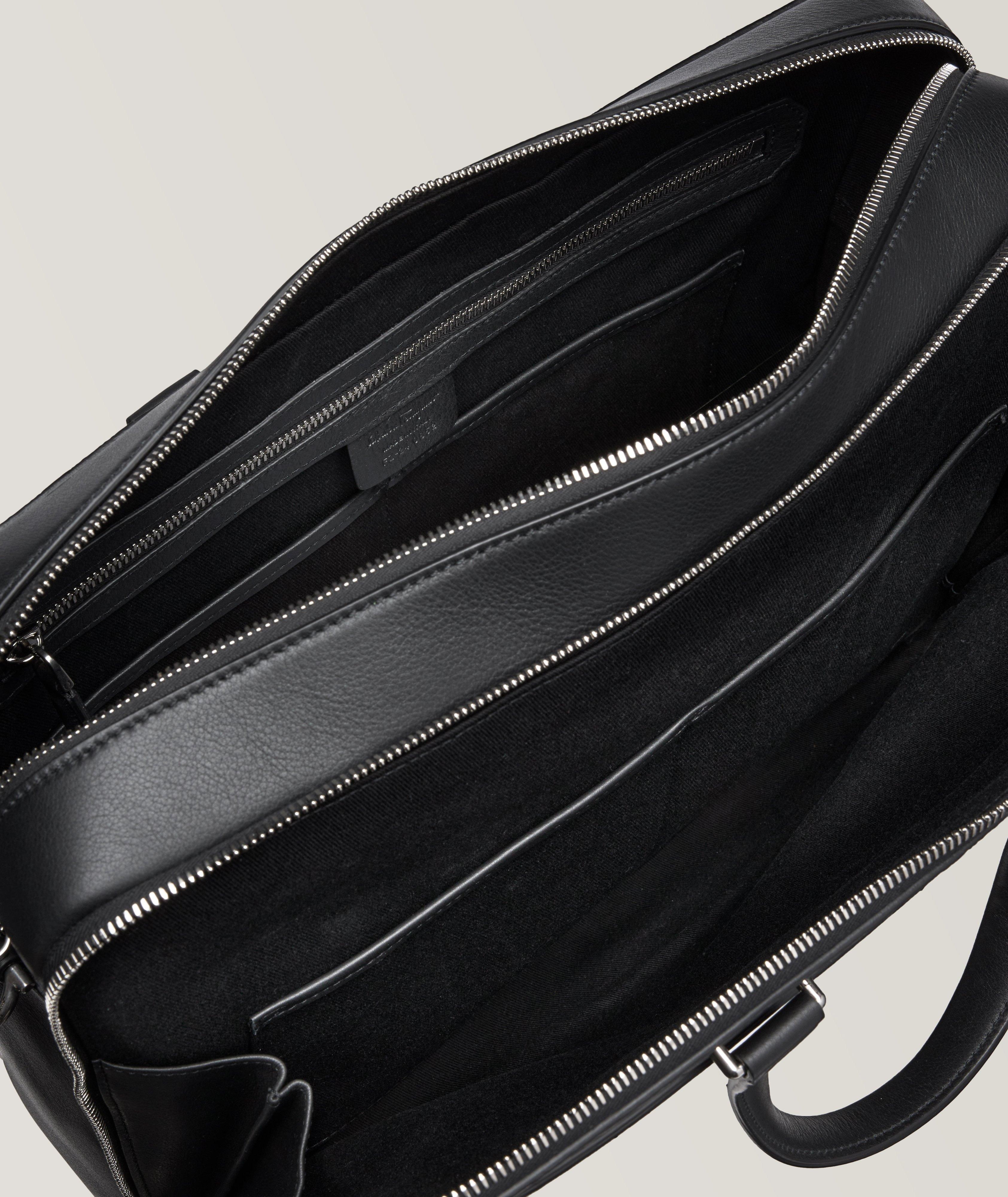 Gancio Print Logo Embossed Double Gusset Business Bag image 2