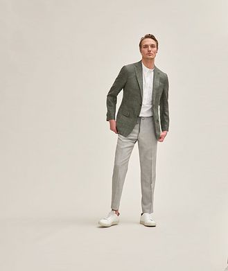 Harold Textured Wool, Silk & Linen Sports Jacket