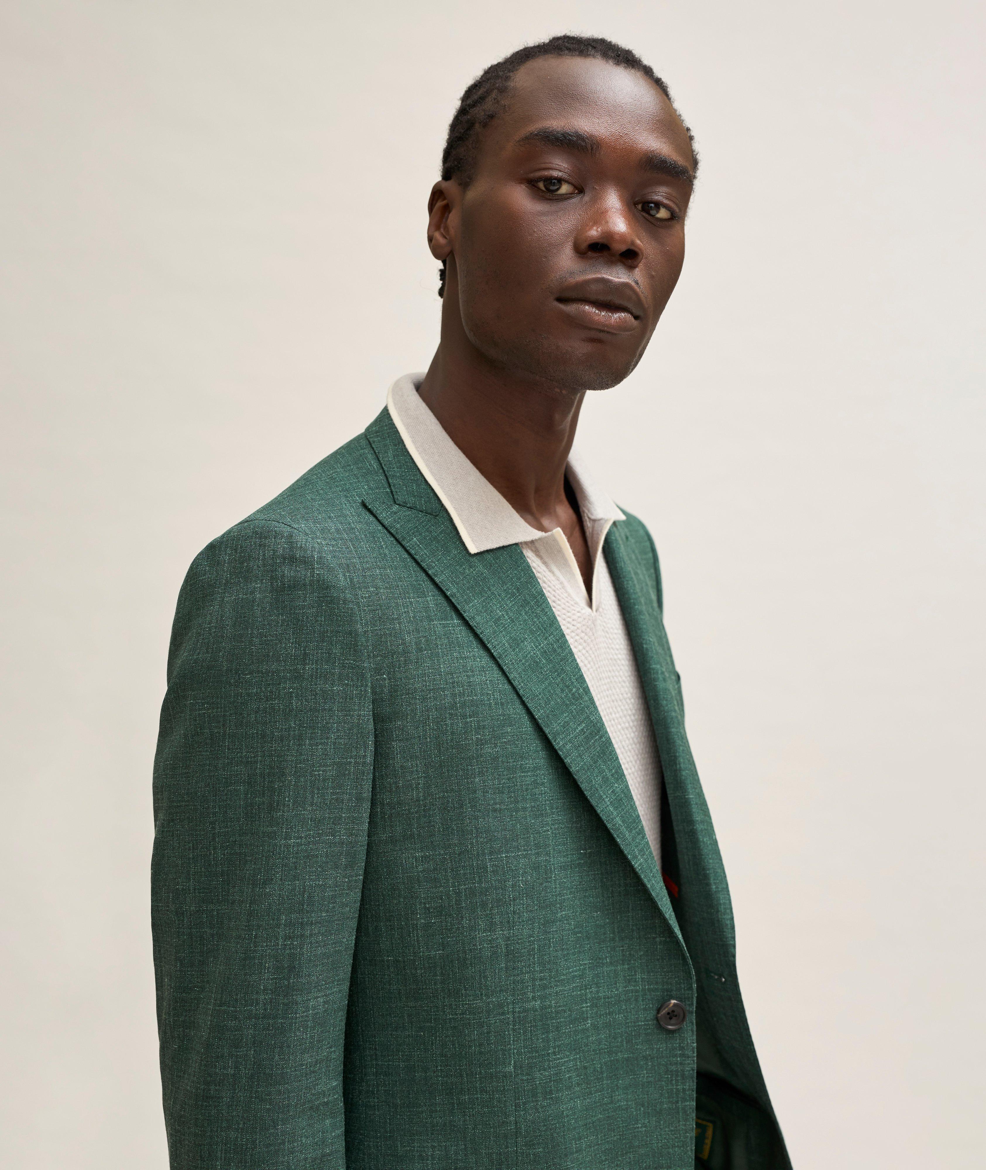 Light green Deconstructed single-breasted jacket, Jil Sander