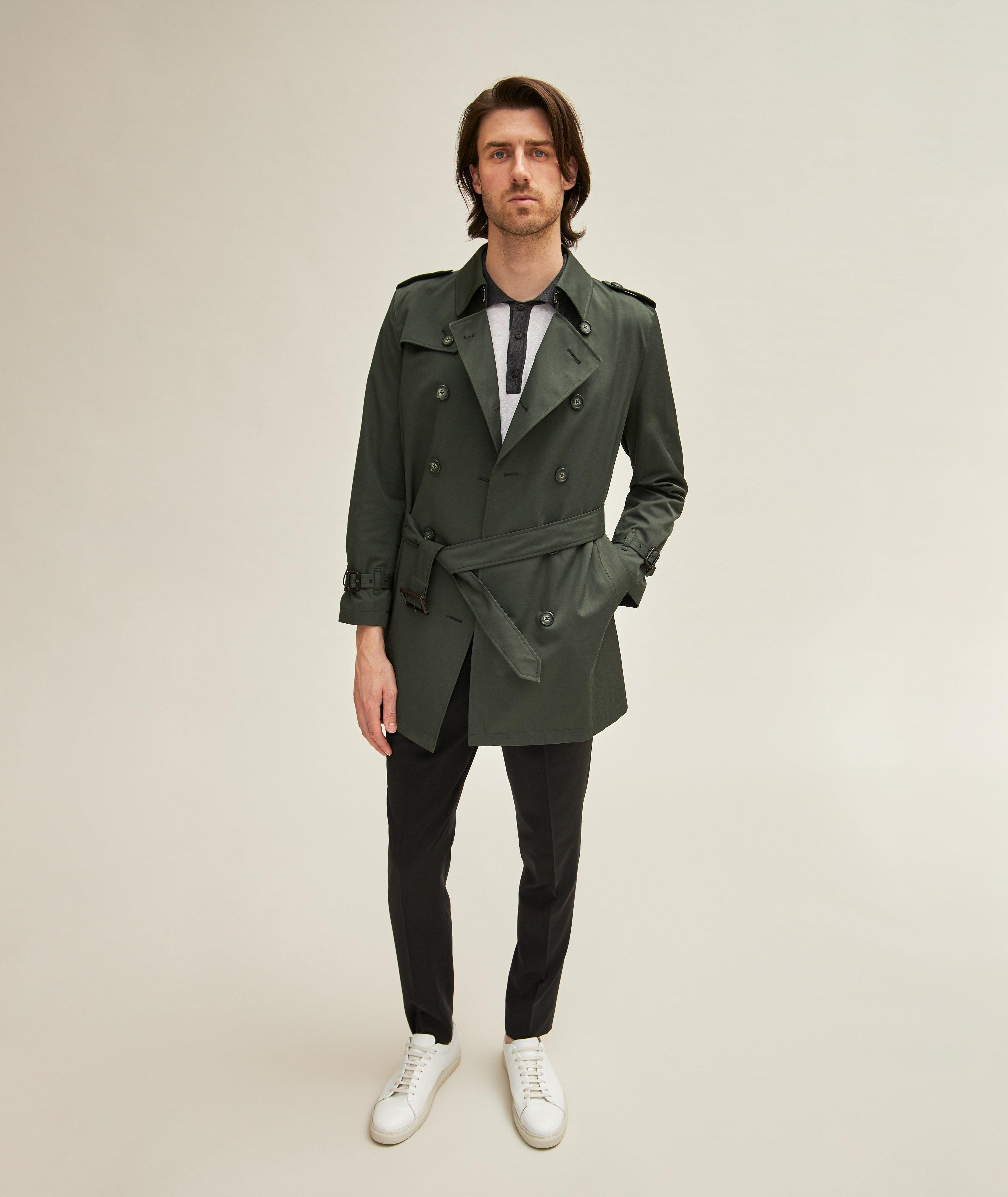 Water Resistant Gabardine Trench Coat