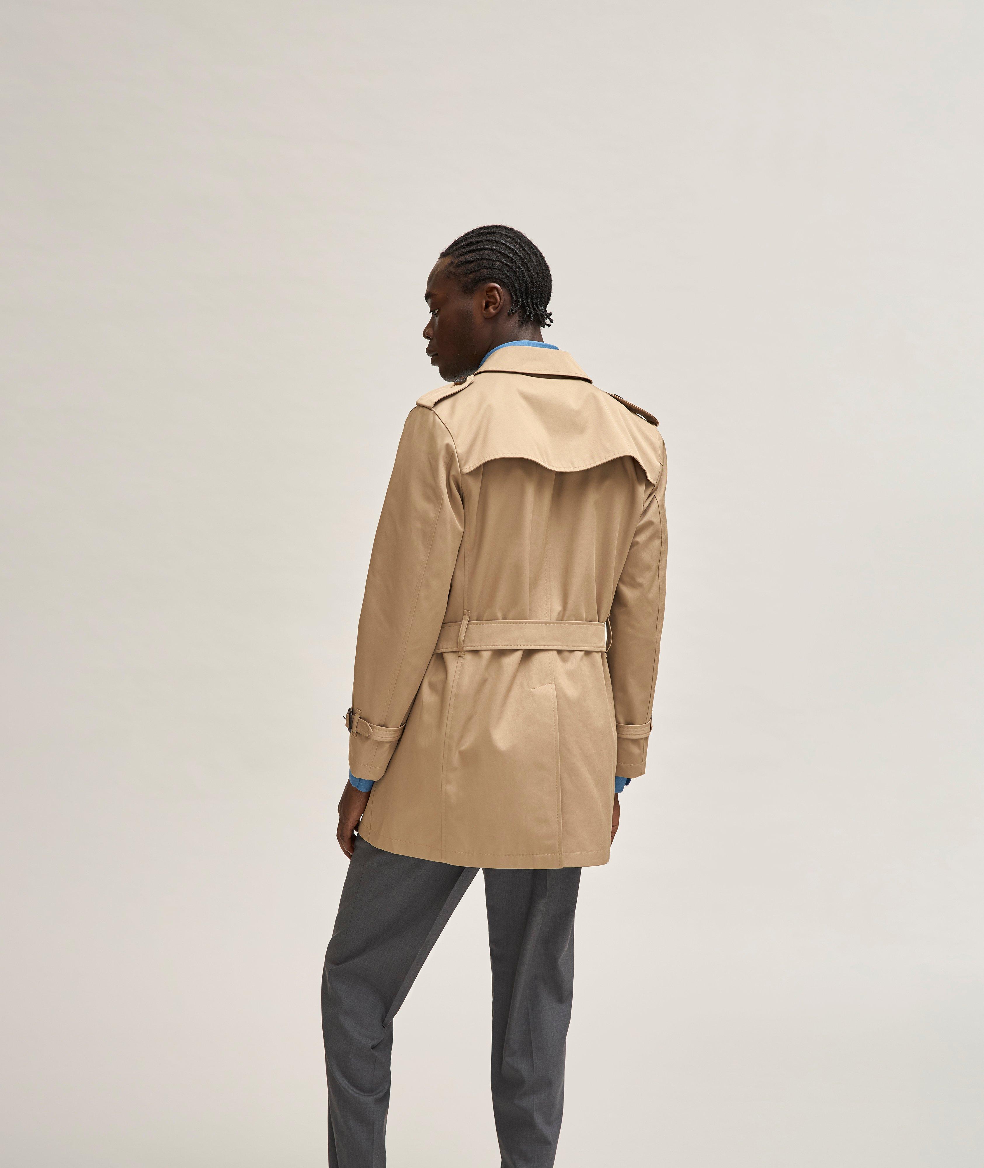 BOSS - Double-breasted trench coat with belted closure