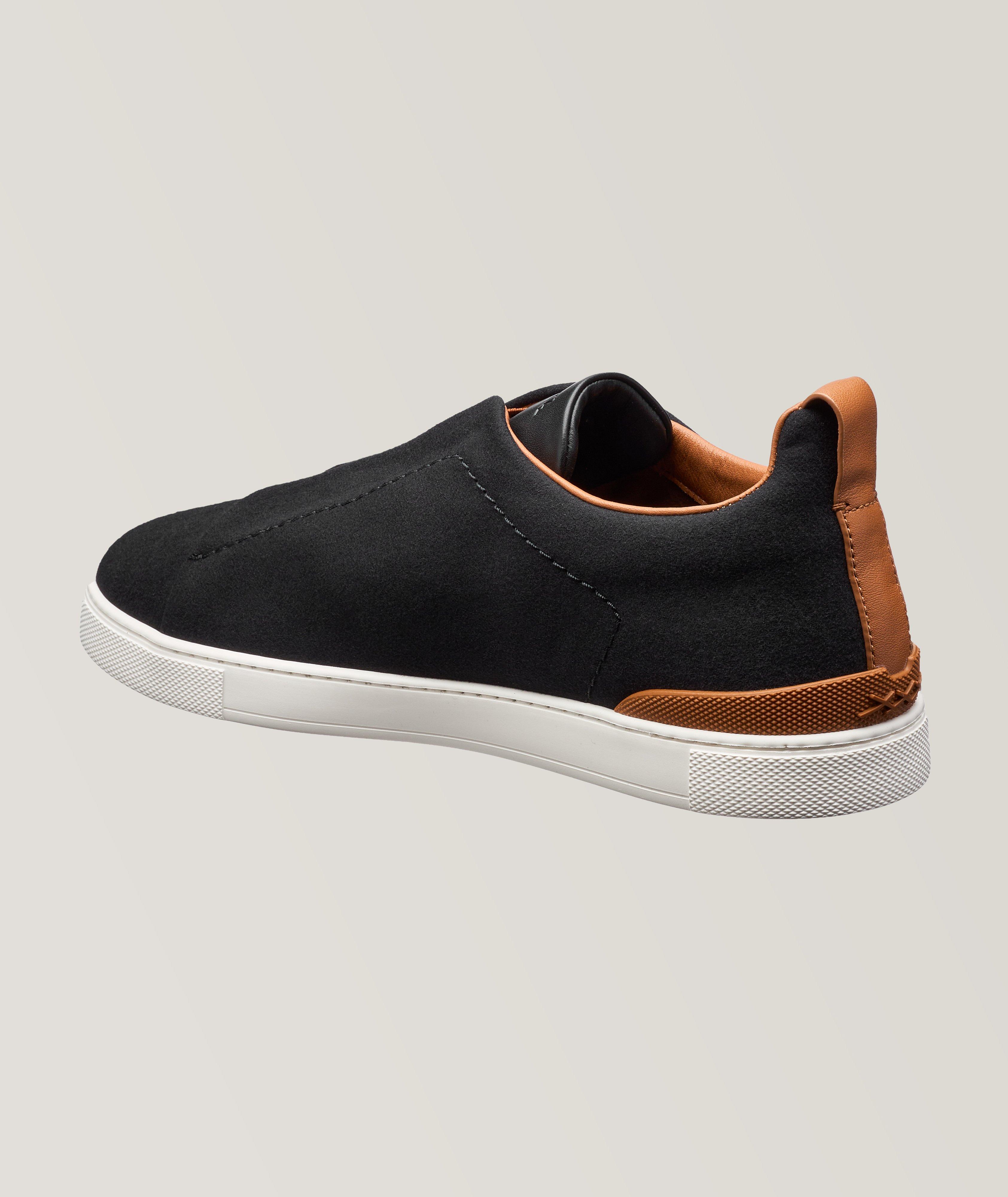 Triple Stitch Wool Slip-On Sneakers image 1