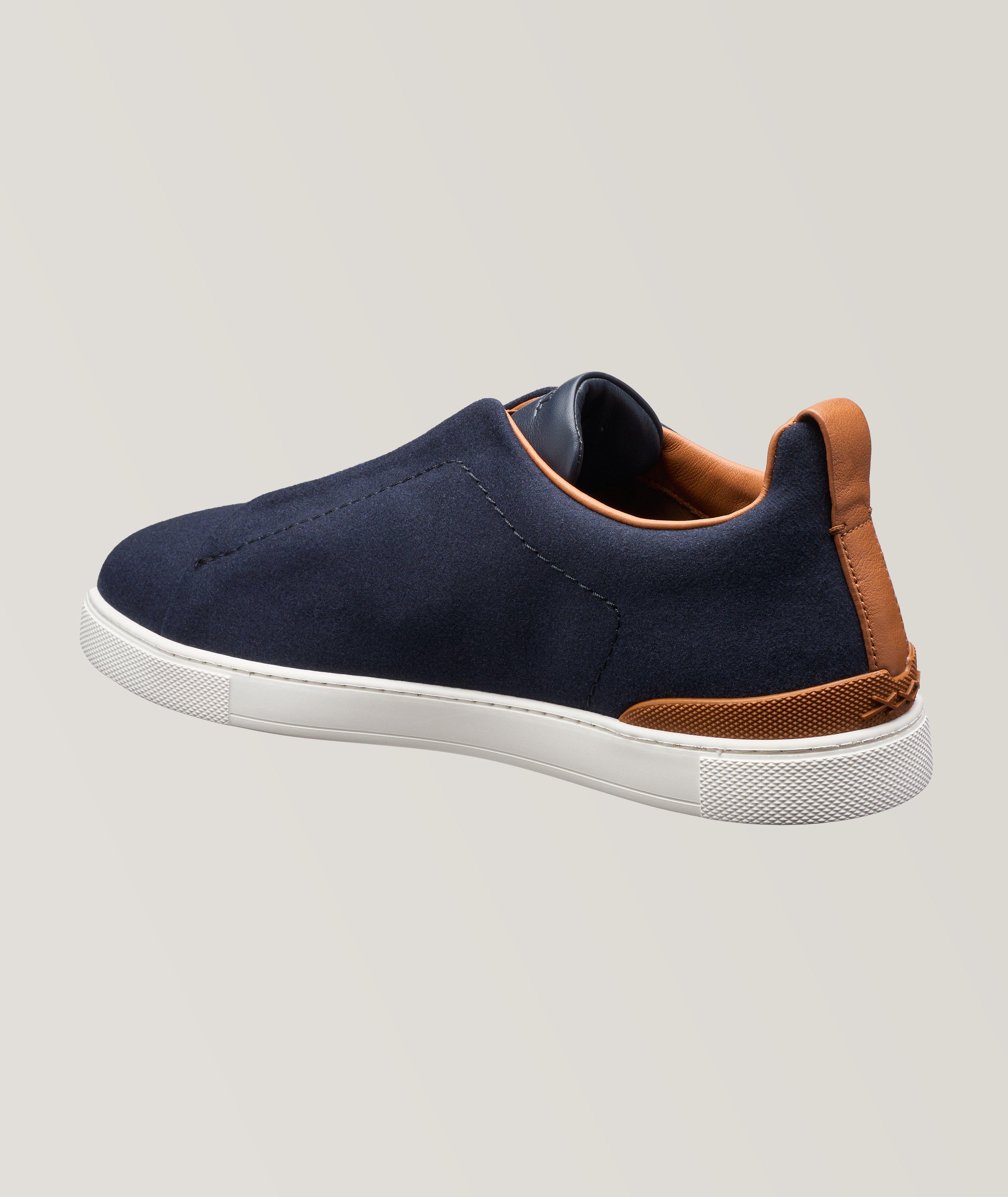 Triple Stitch Canvas Slip-On Sneakers image 1