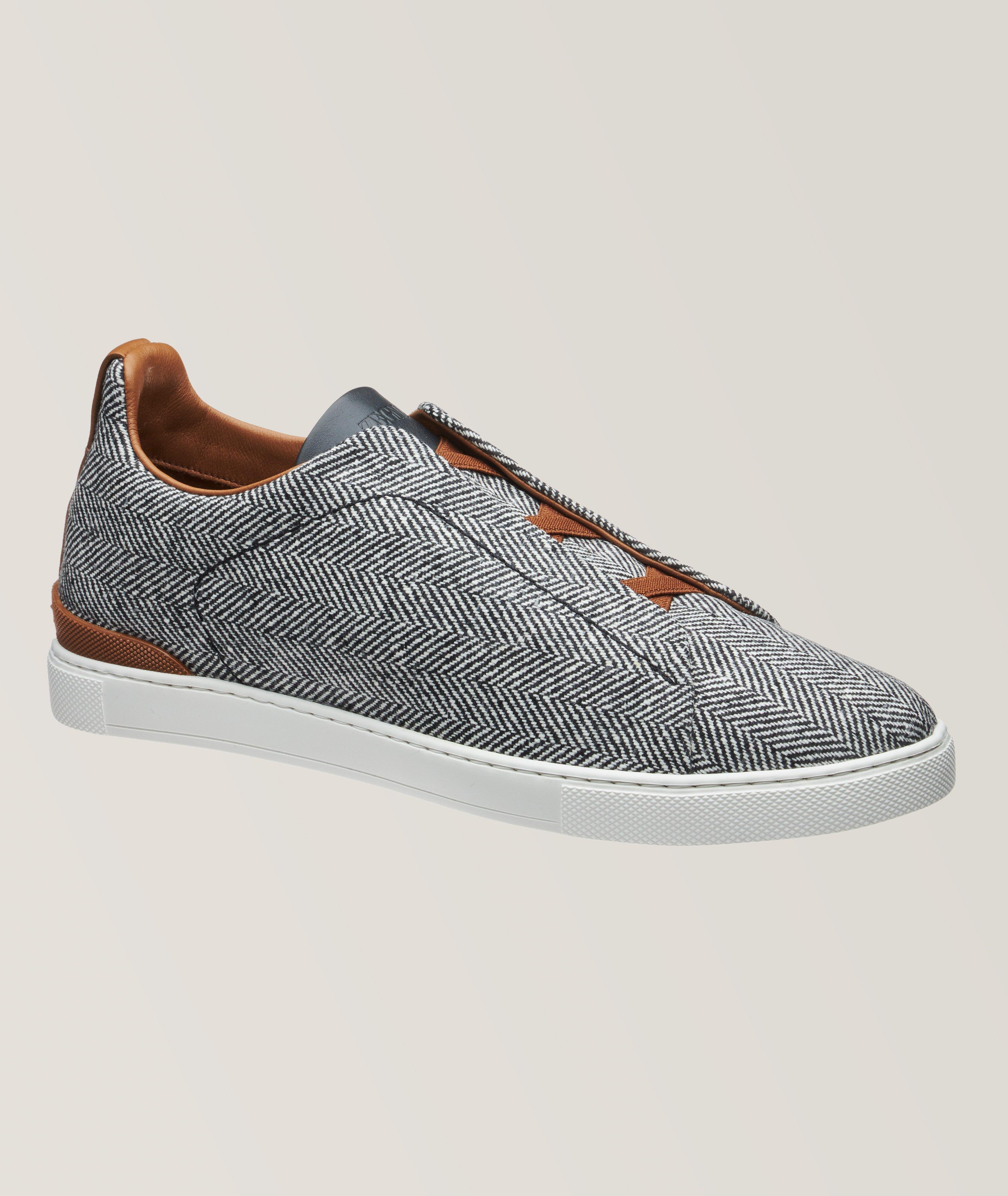 Chaussure sport en laine et en cuir, collection Triple Stitch image 0