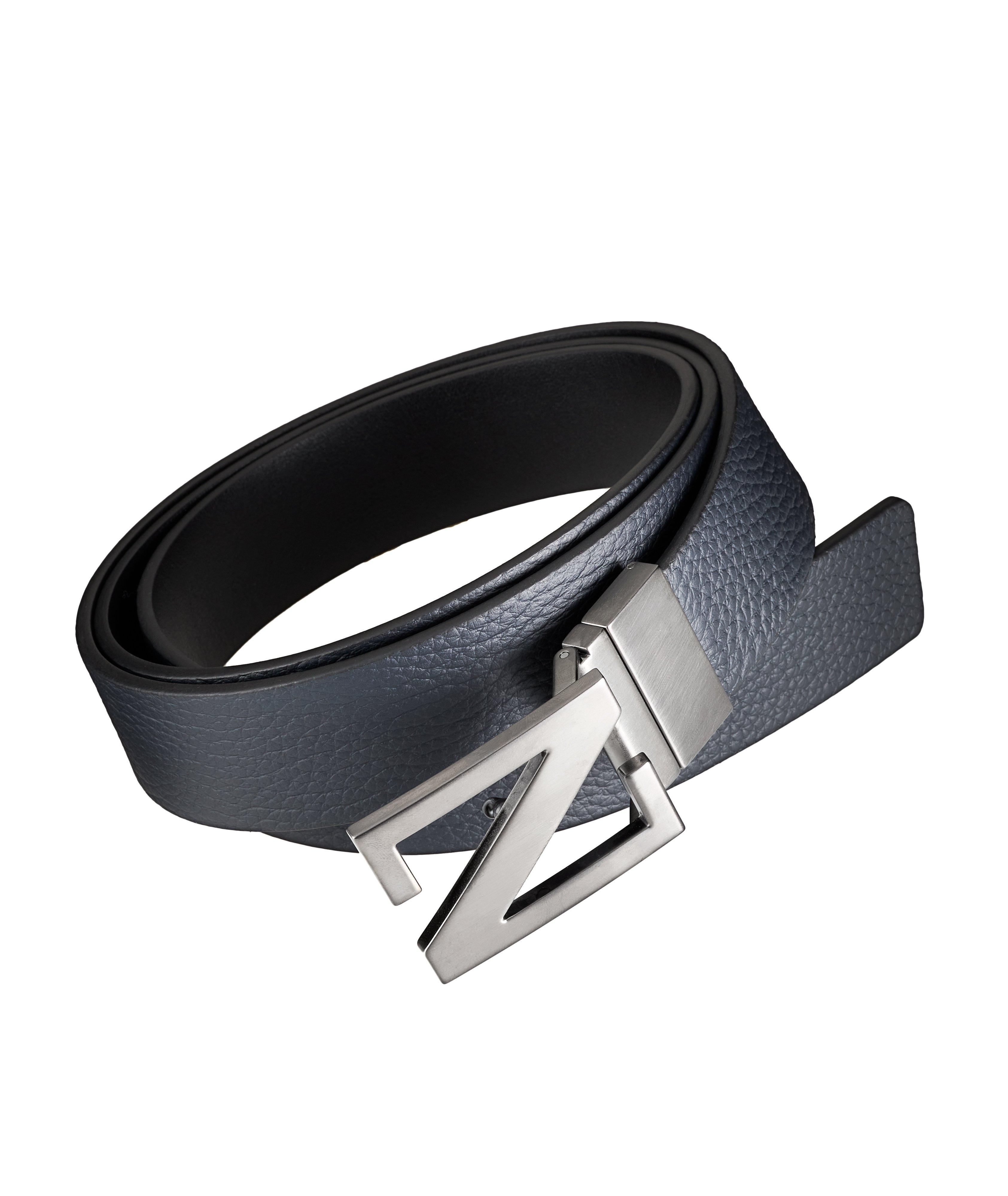 Reversible Grained Leather Belt image 0