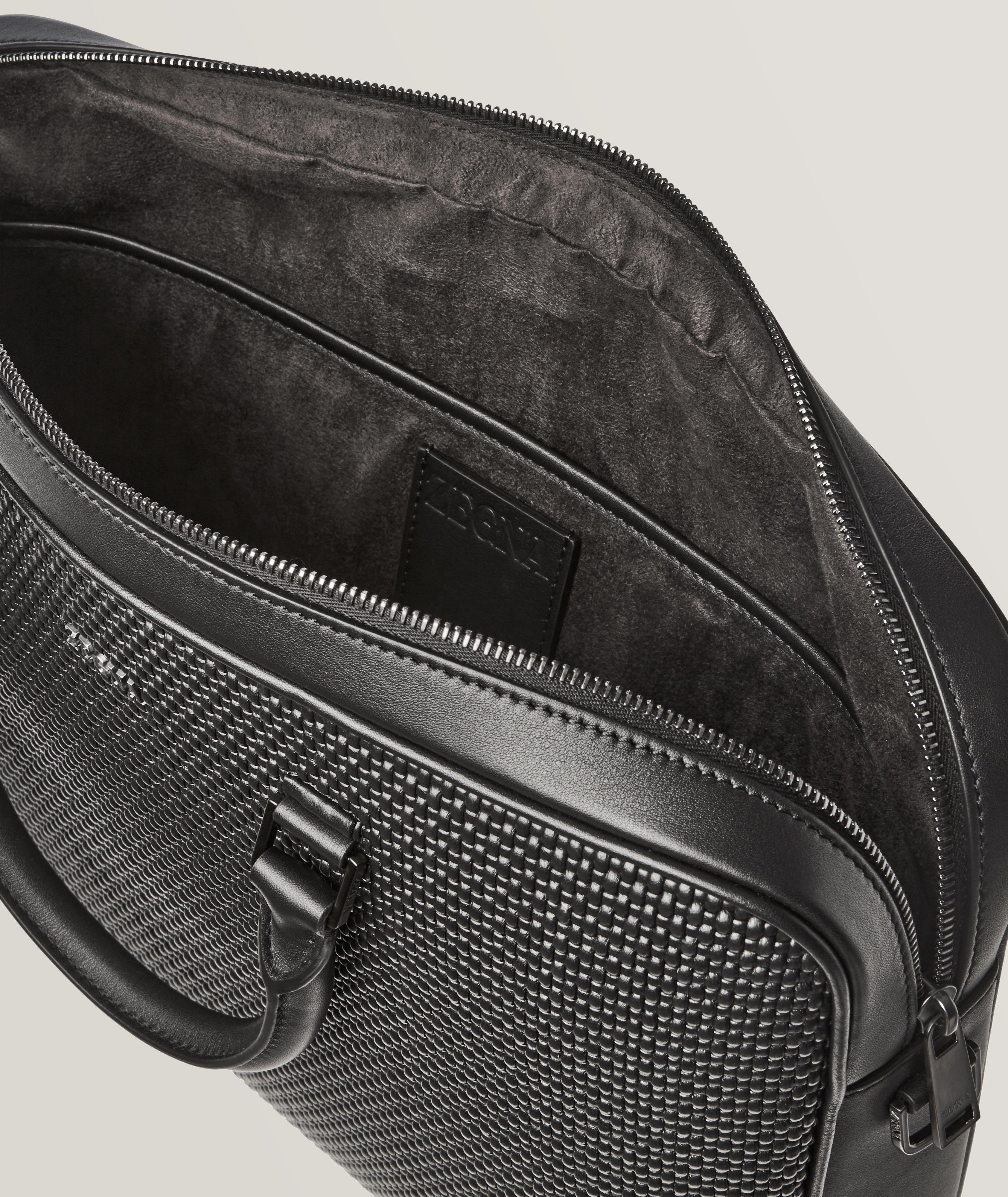 Sac professionnel en cuir de veau texturé image 3