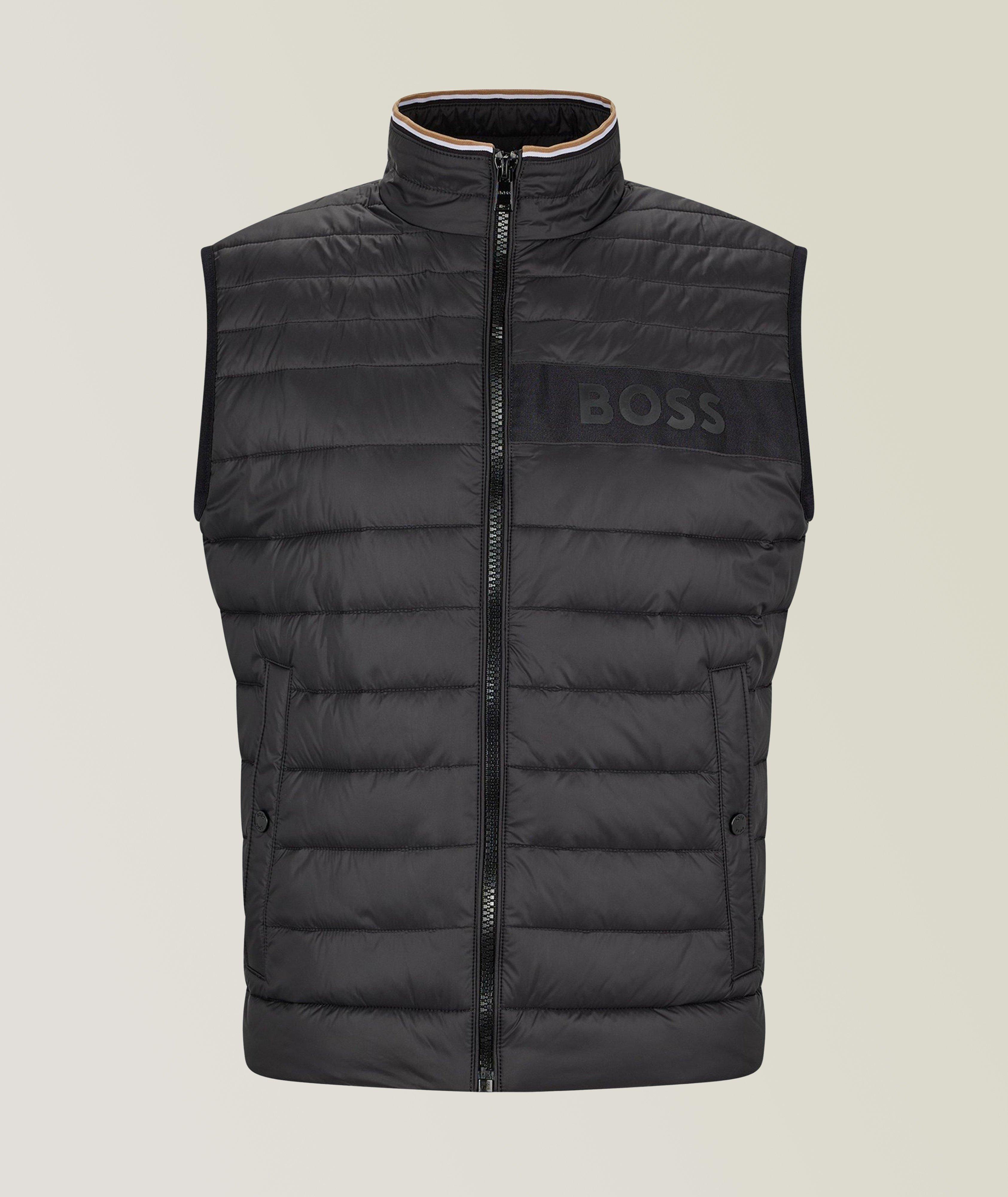 3D Logo Tape Water-Repellent Padded Gillet Vest image 0