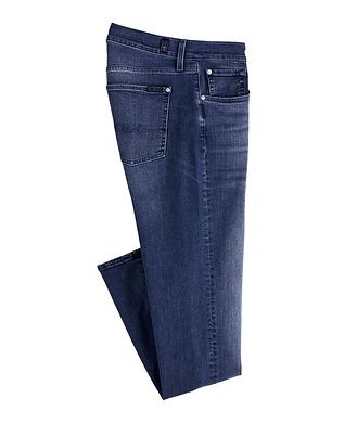 7 For All Mankind The Straight Stretch-Cotton Jeans