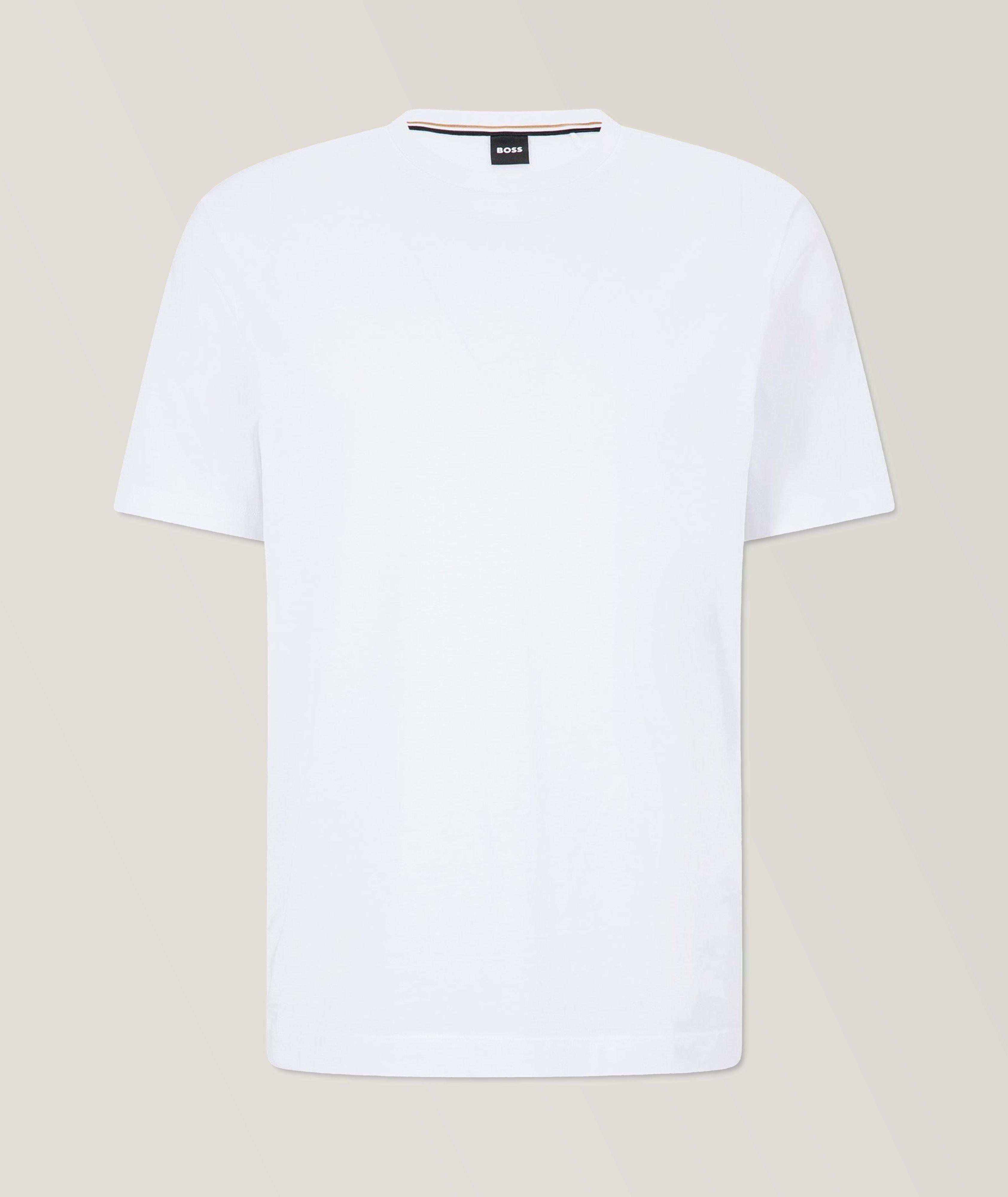 T-shirt en jersey de coton à encolure ronde image 0