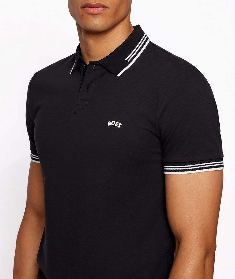 Paul Curved Logo Stretch-Cotton Polo image 3