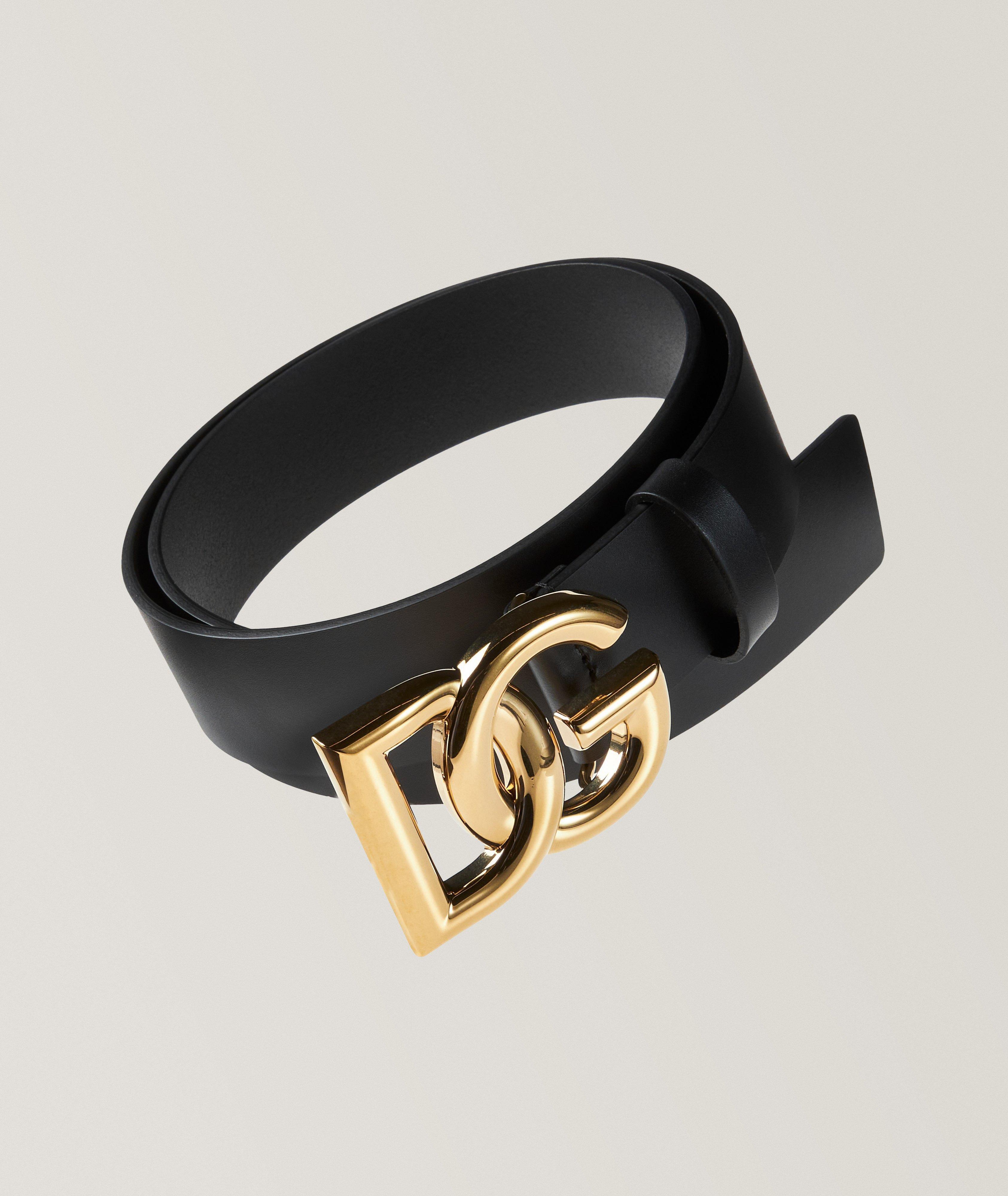 Interlocked Logo Leather Belt image 0