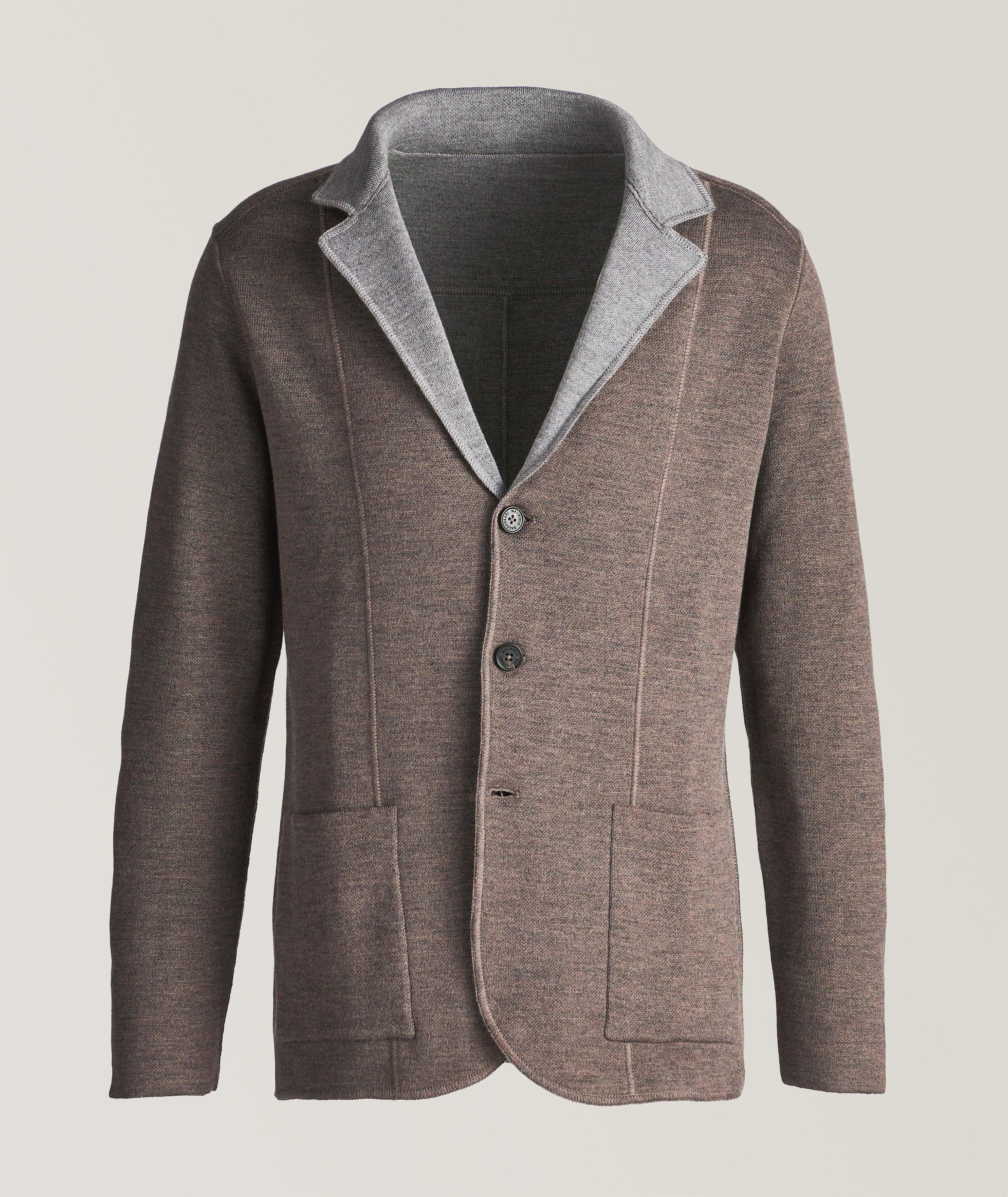 Maurizio Baldassari Veston-cardigan réversible en tricot de laine