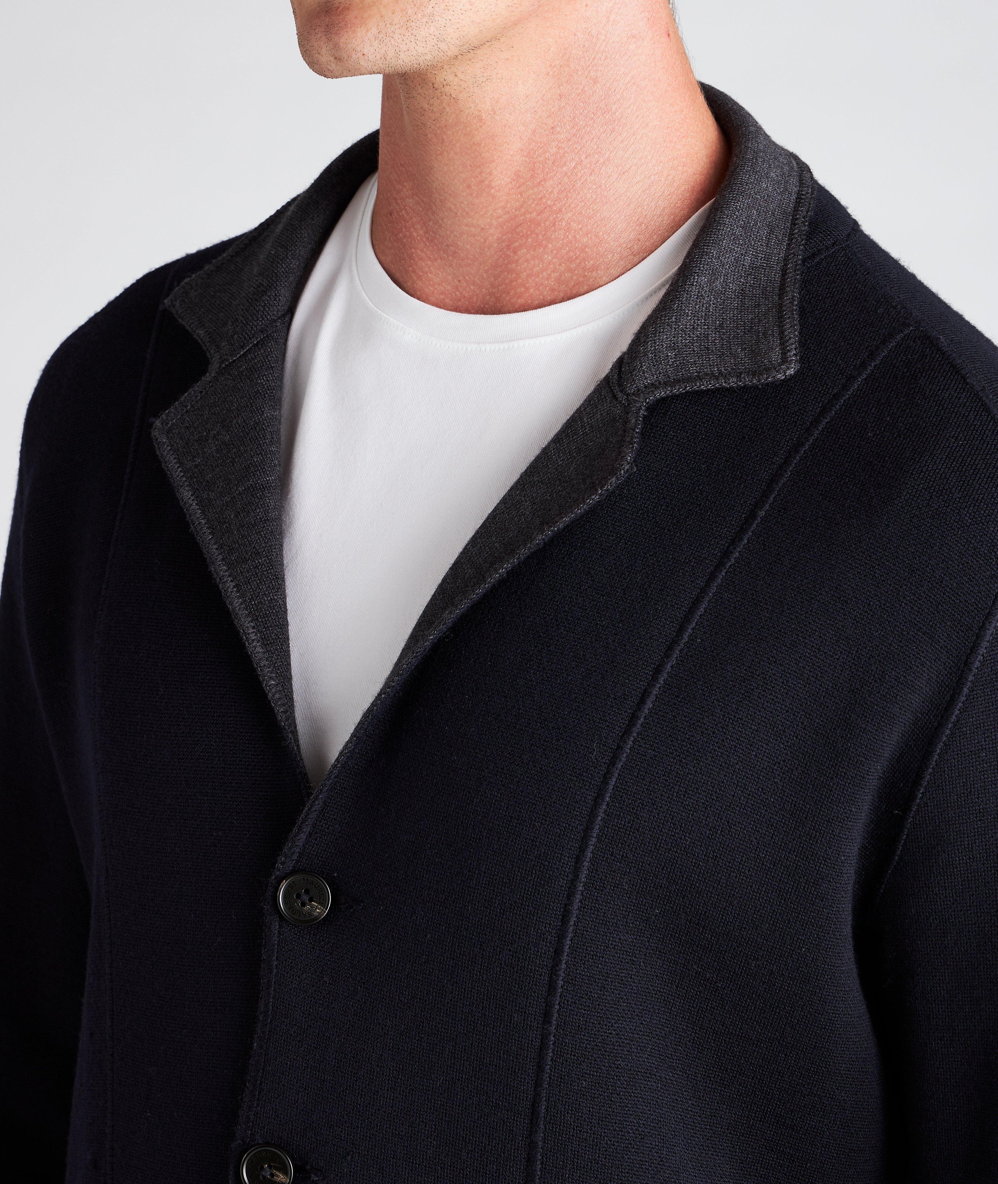 Veston-cardigan réversible en tricot de laine image 3