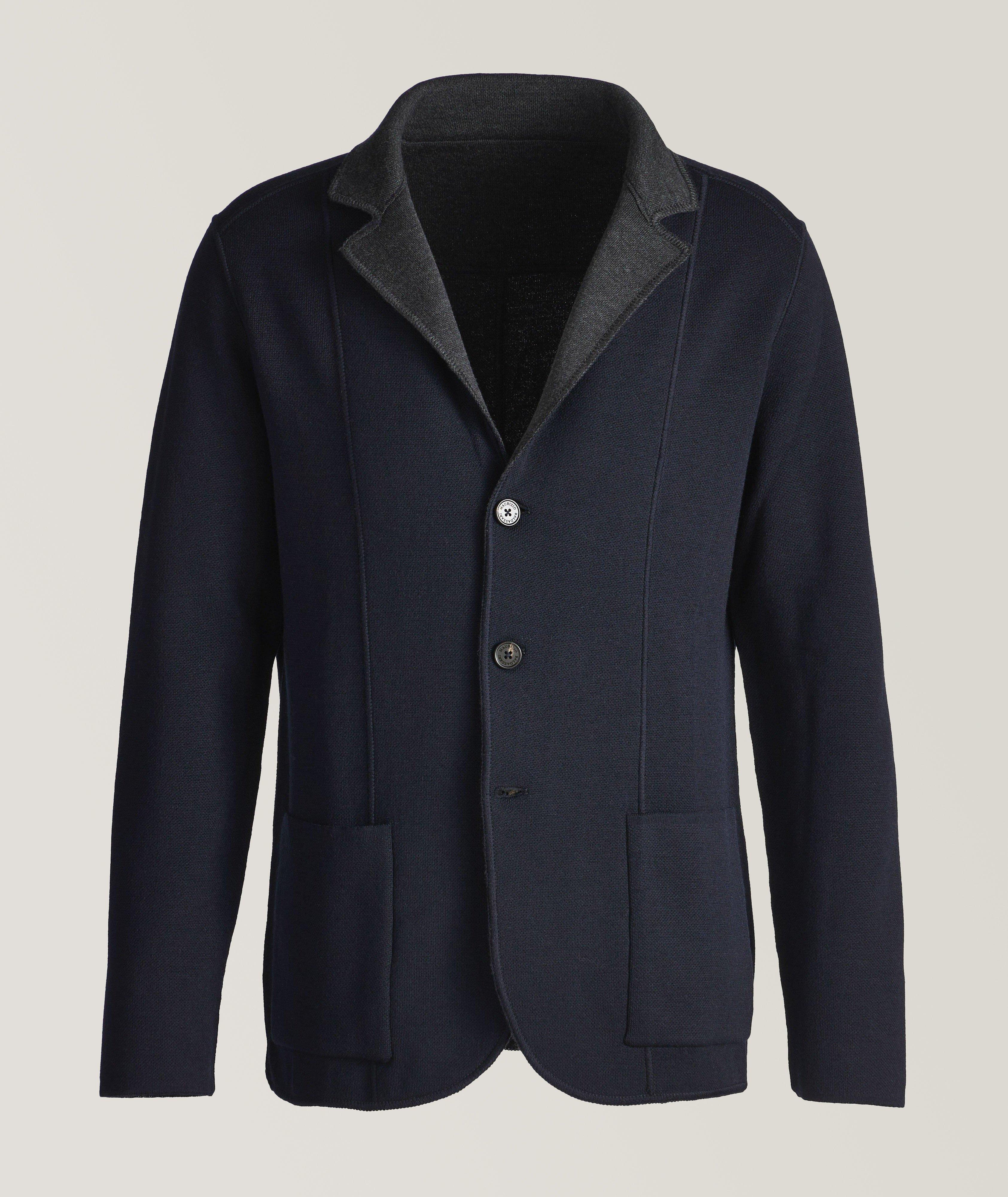 Maurizio Baldassari Reversible Knit Wool Swacket