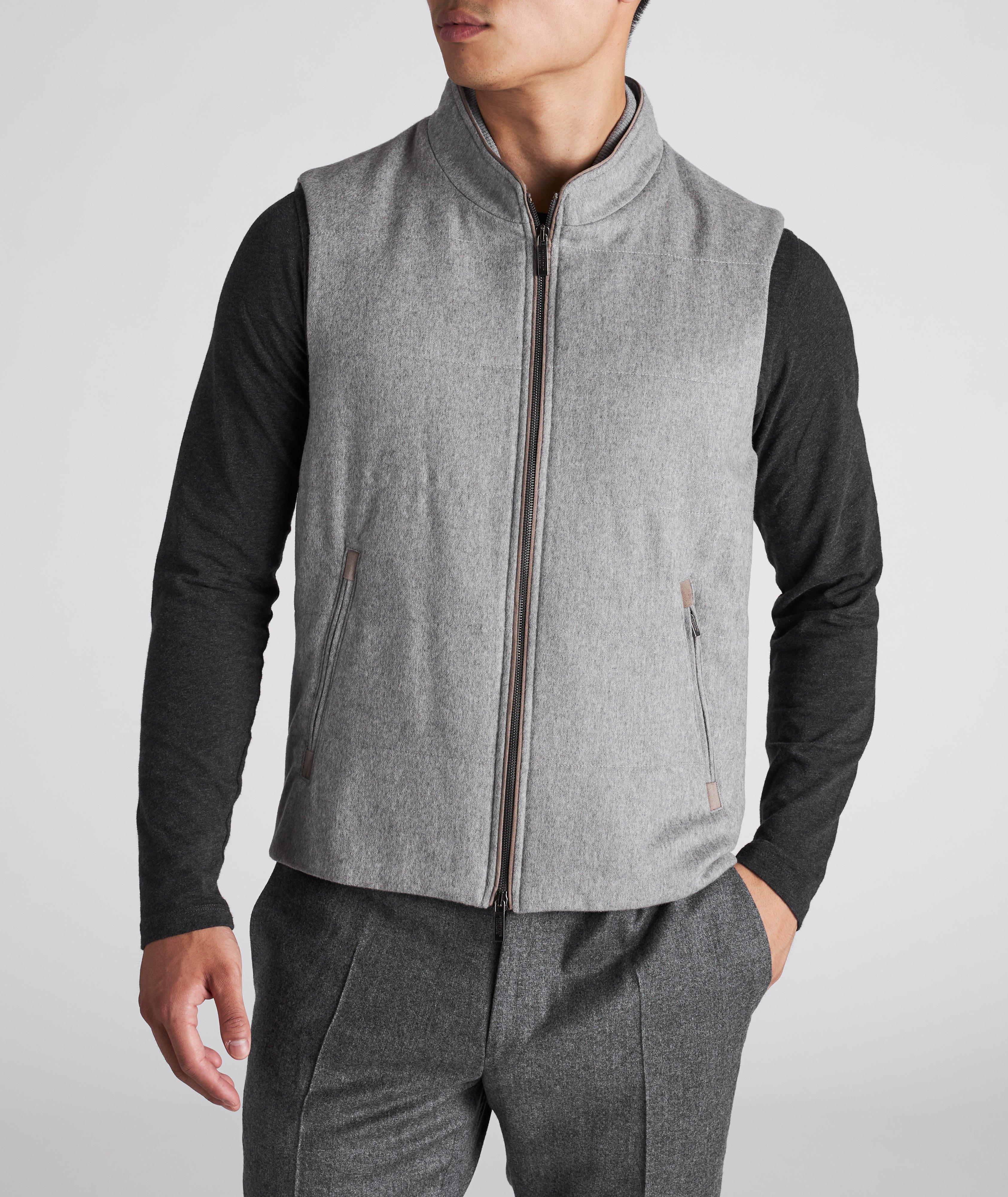 Cashmere Jersey Knit Vest image 1