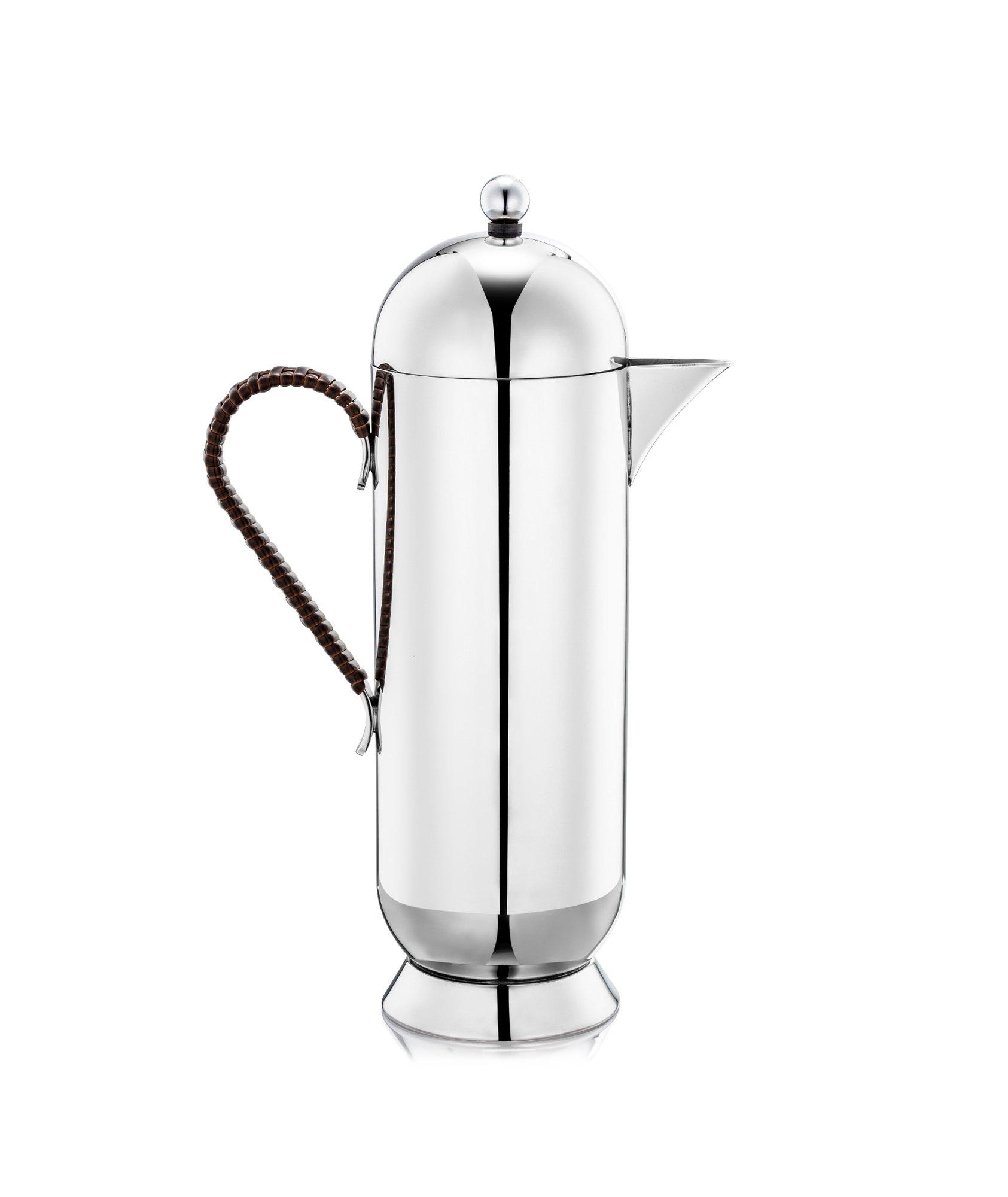 Cafetière à piston Domus à poignée en osier image 0