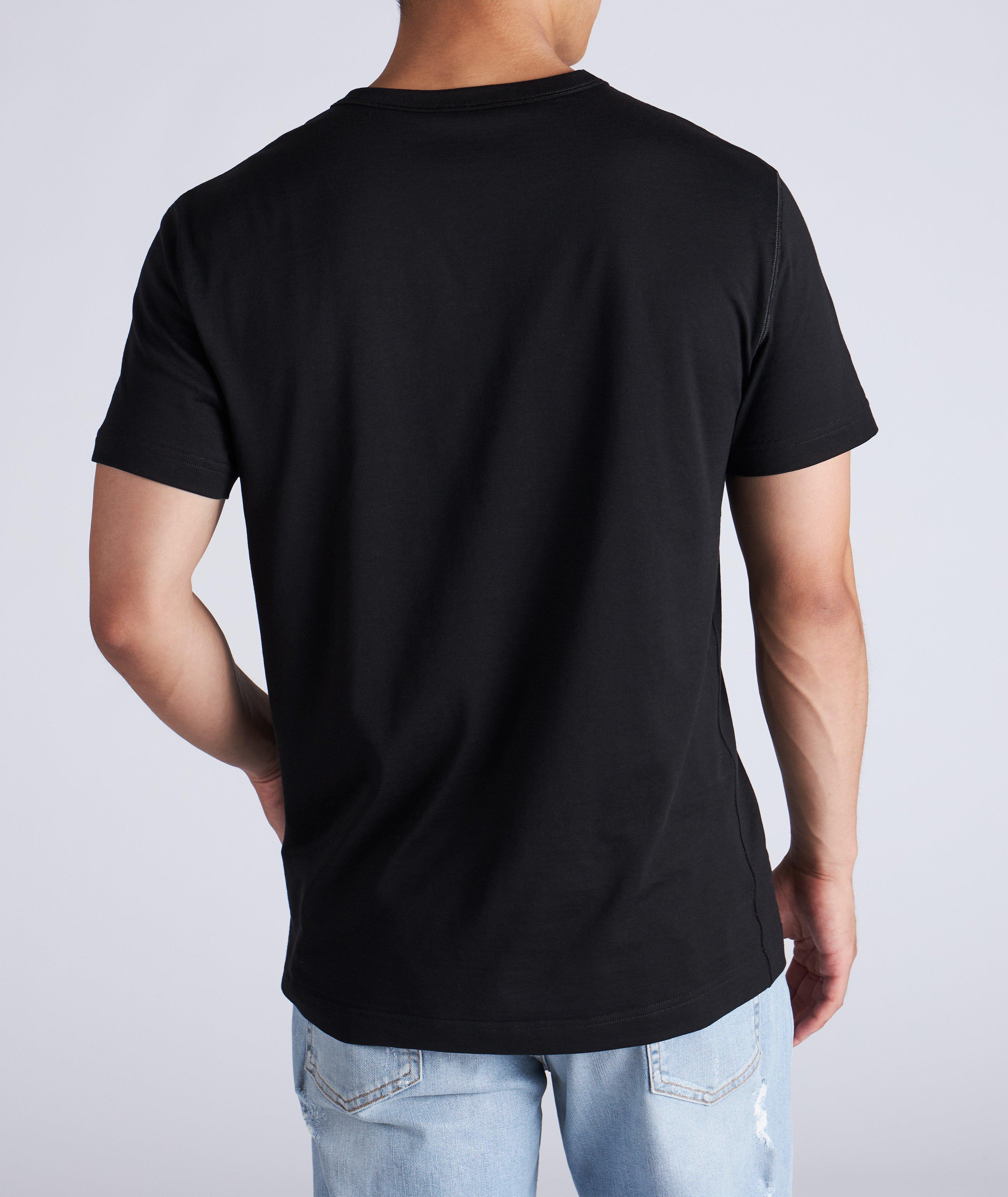 Embroidered Logo Tag Cotton T-Shirt image 3