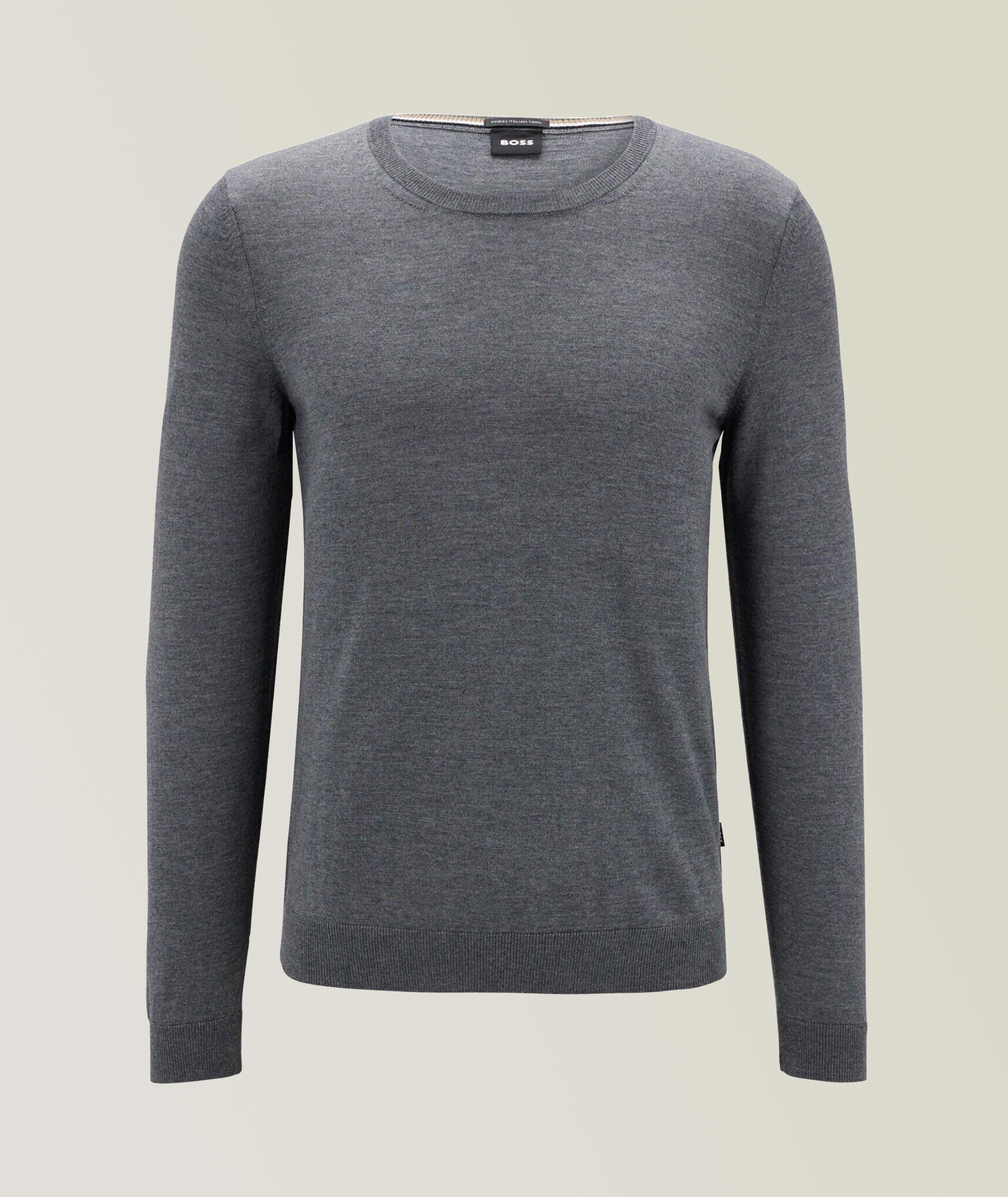 Slim=Fit Virgin Wool Sweater image 0