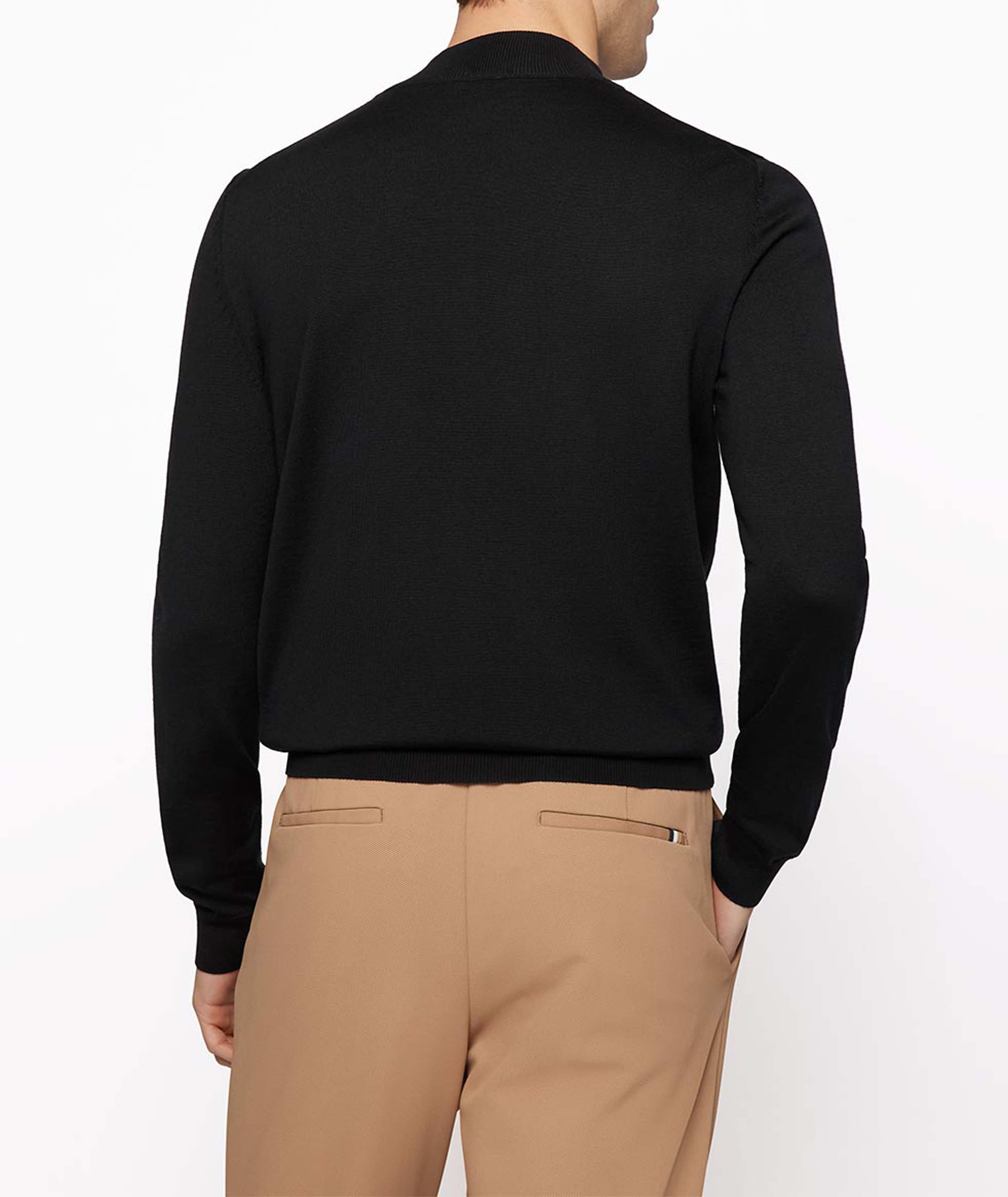 Full-Zip Virgin Wool Sweater image 3