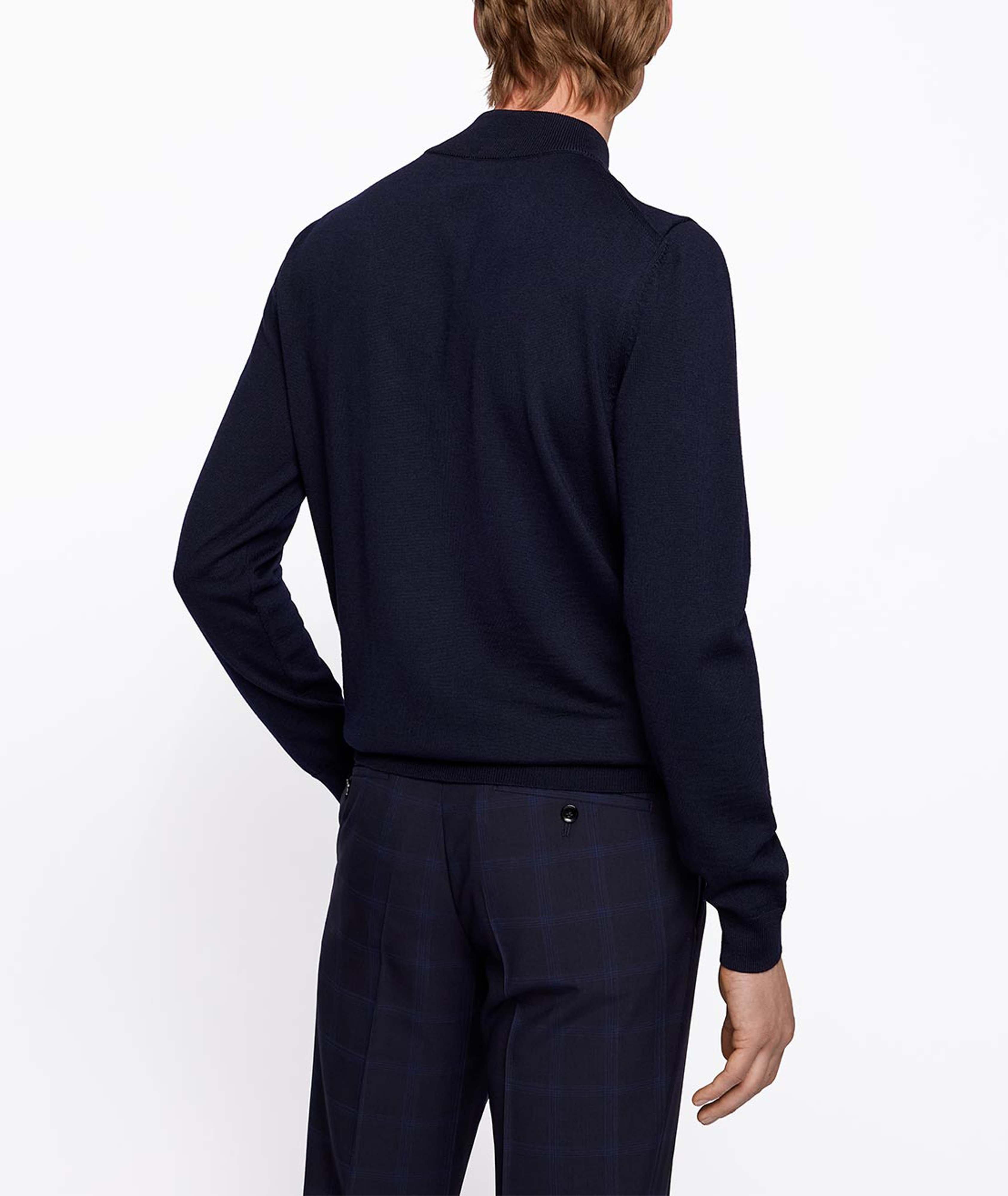 Full-Zip Virgin Wool Sweater image 3