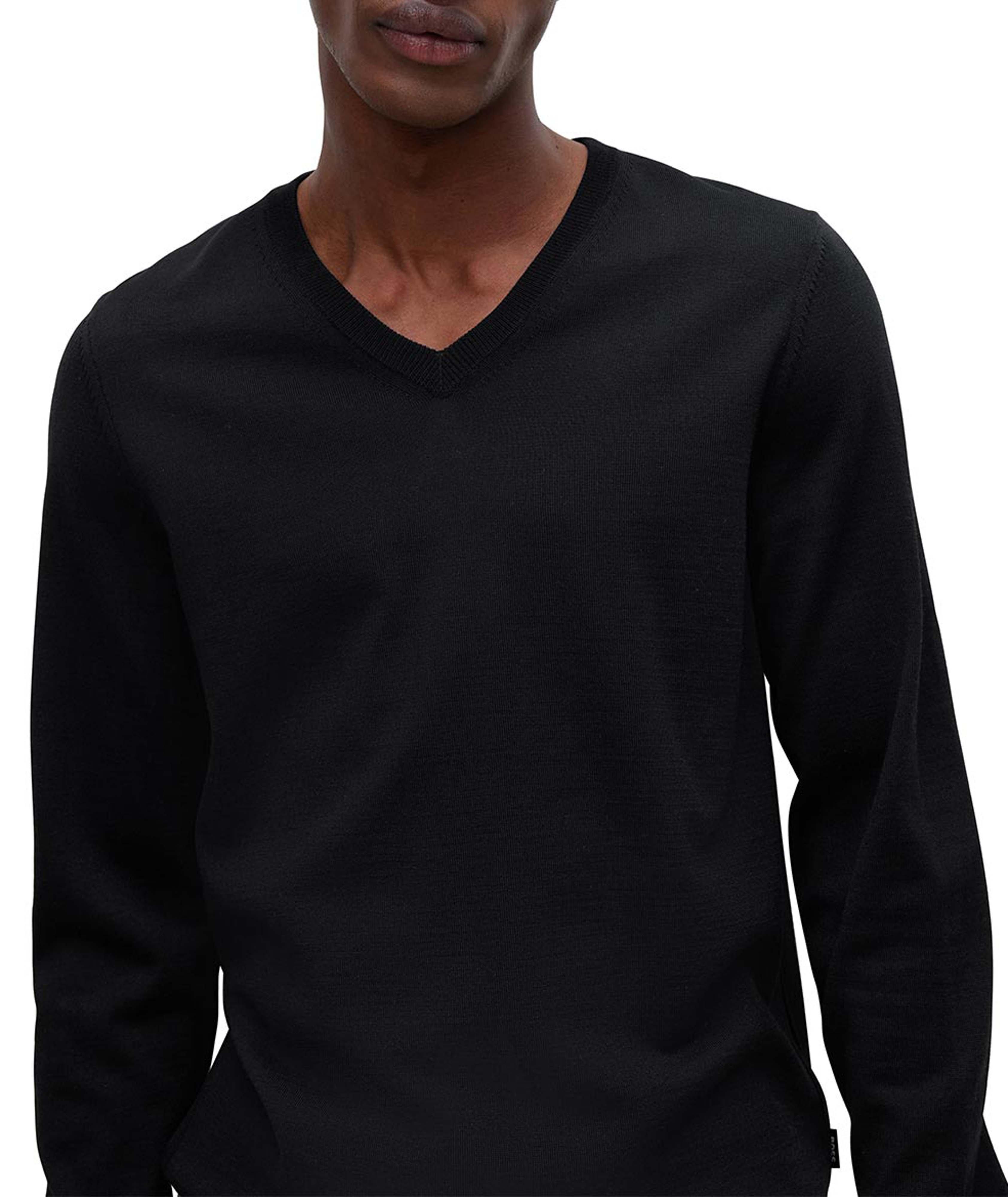 V-Neck Virgin-Wool Sweater image 4