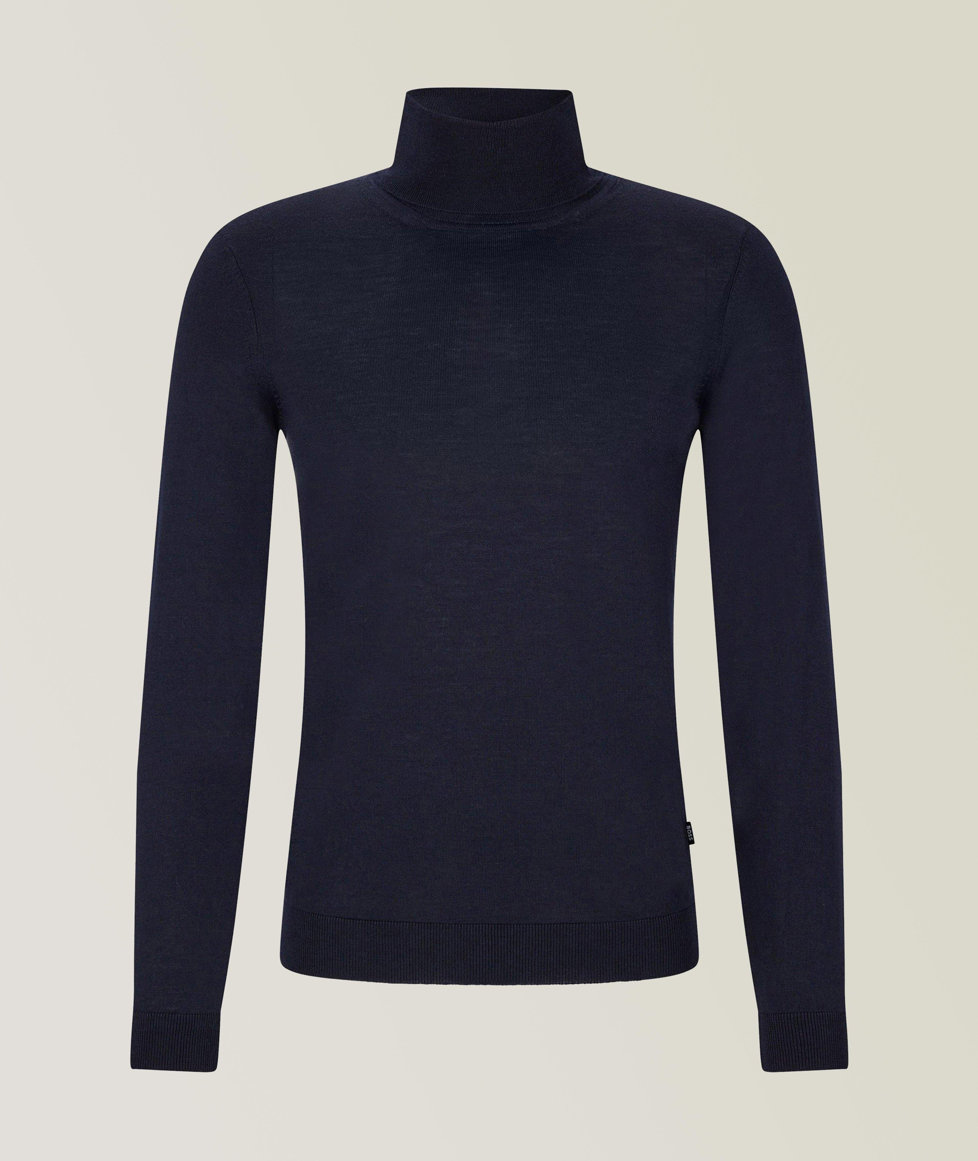 BOSS Slim-Fit Virgin Wool Rollneck Sweater | Sweaters & Knits | Harry Rosen