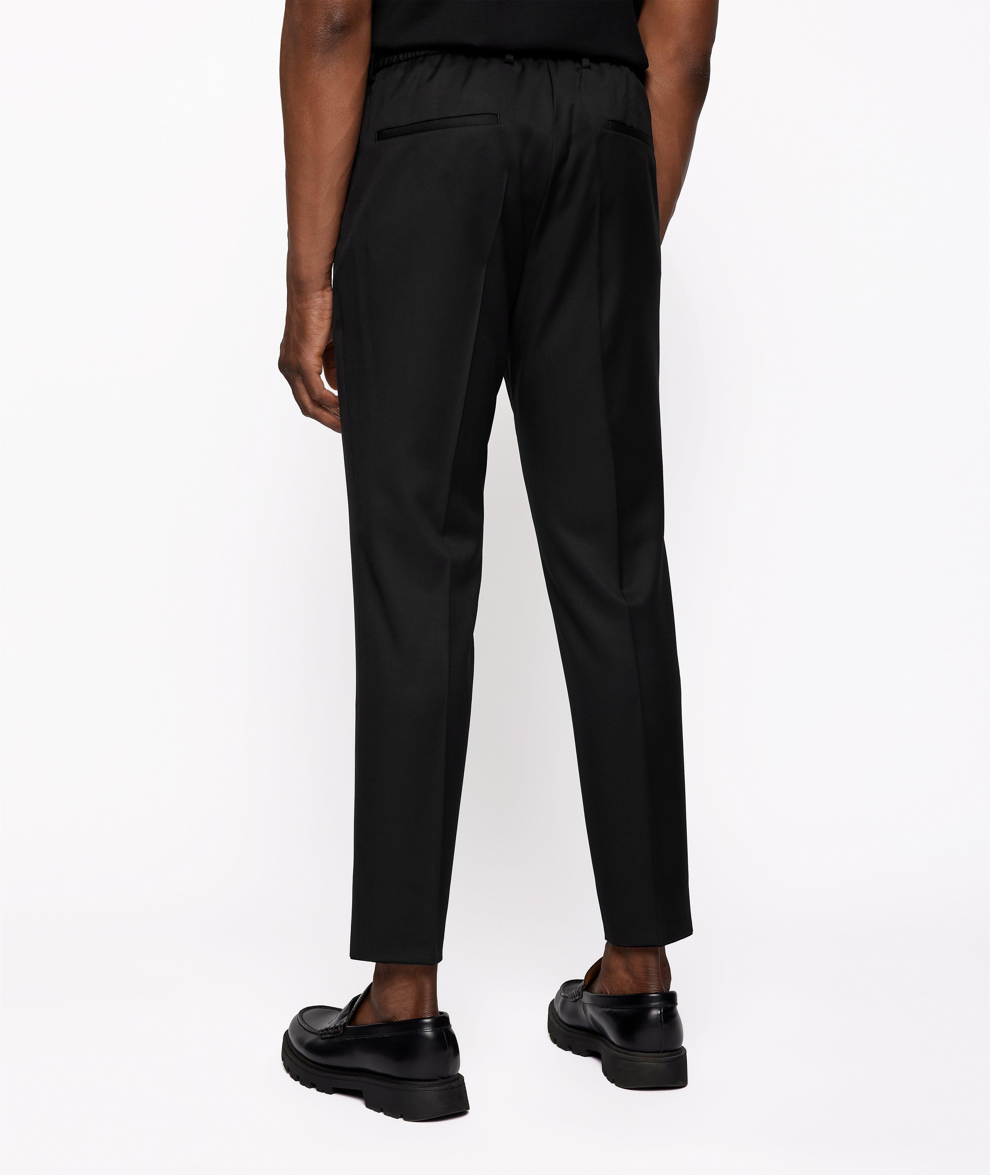 Pantalon en laine vierge de coupe amincie image 2