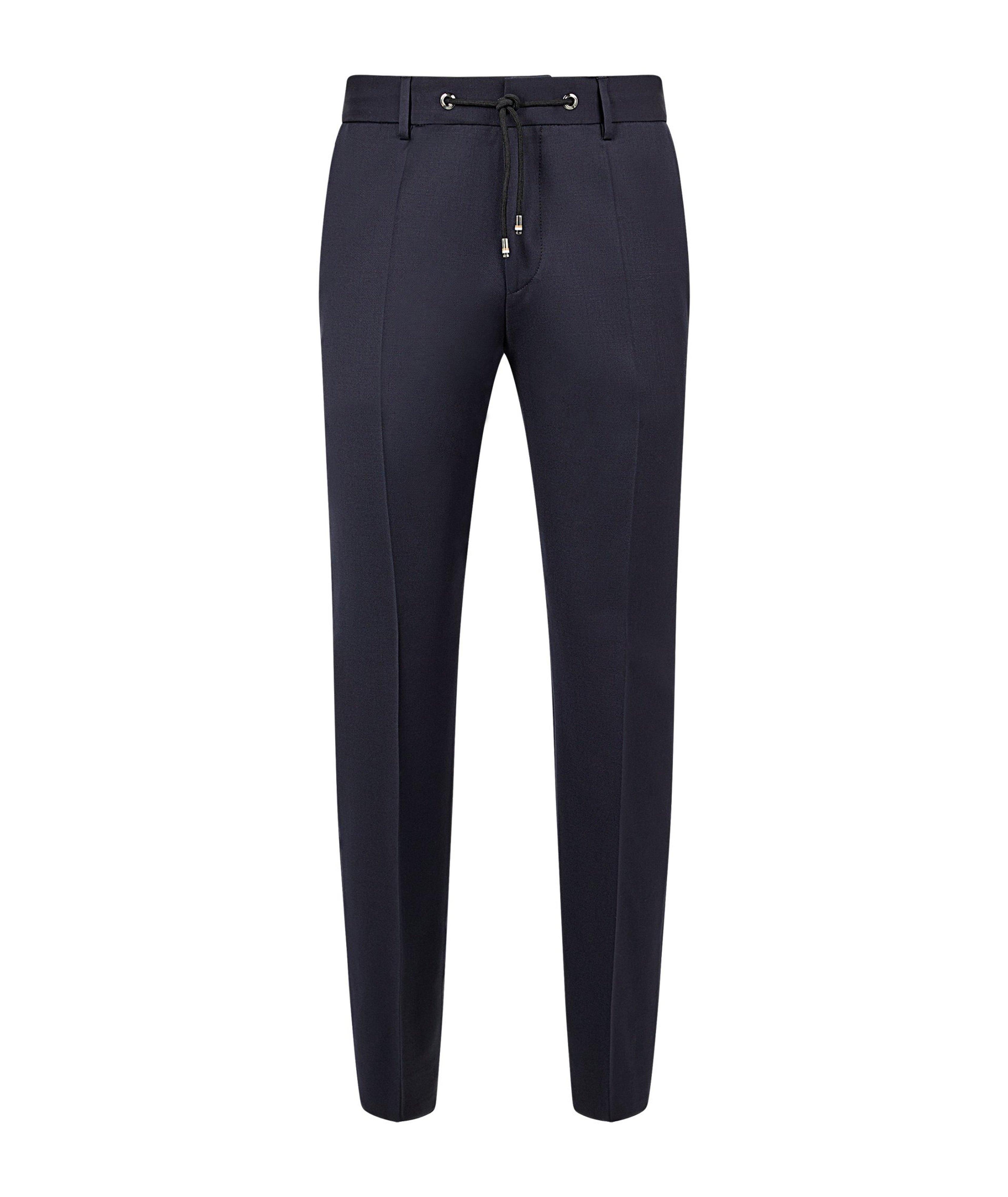 Pantalon en laine vierge à cordon image 0