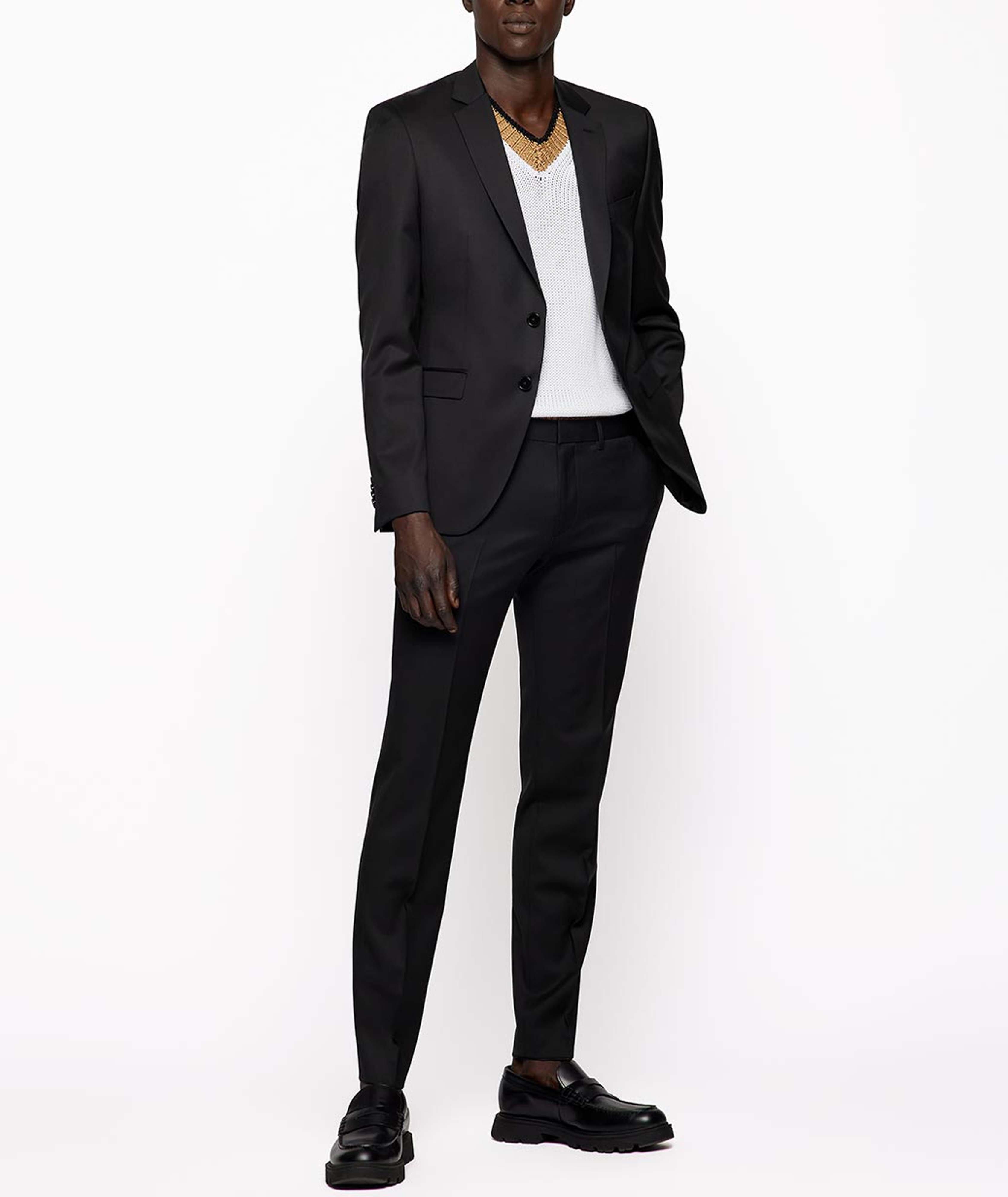 Slim-Fit Virgin Wool Serge Sport Jacket image 1