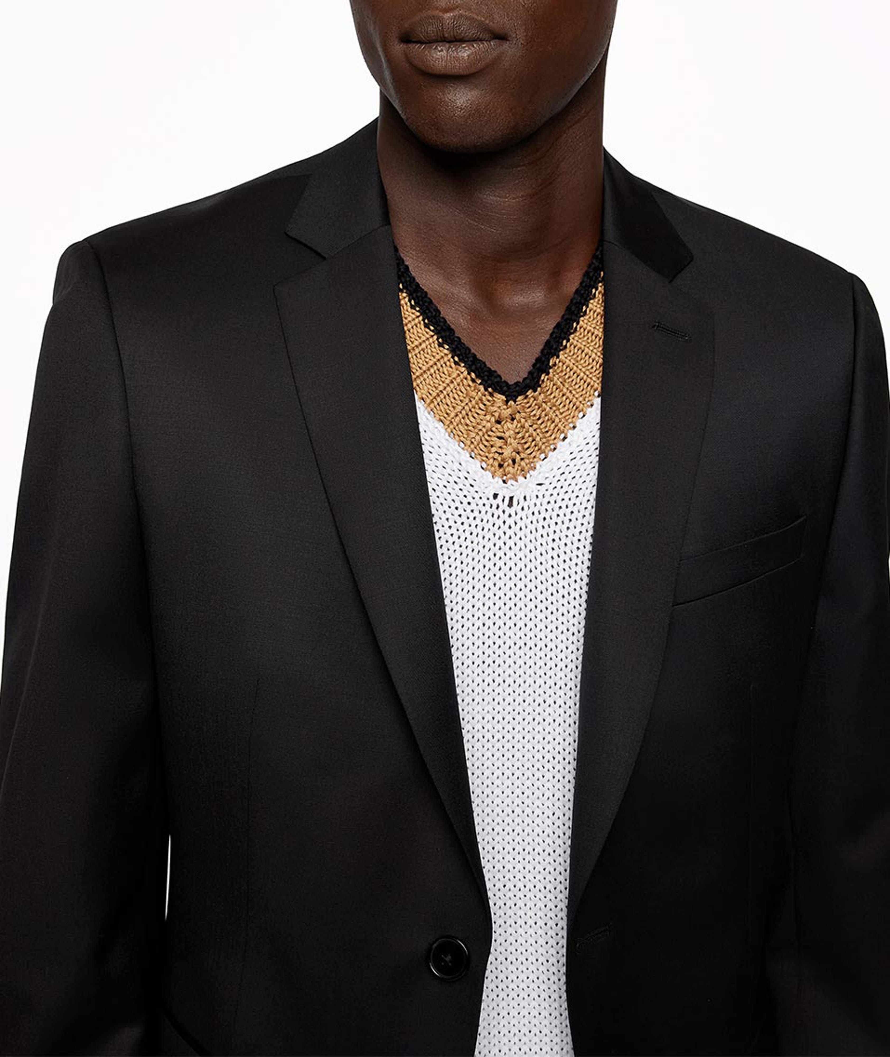 Slim-Fit Virgin Wool Serge Sport Jacket image 4