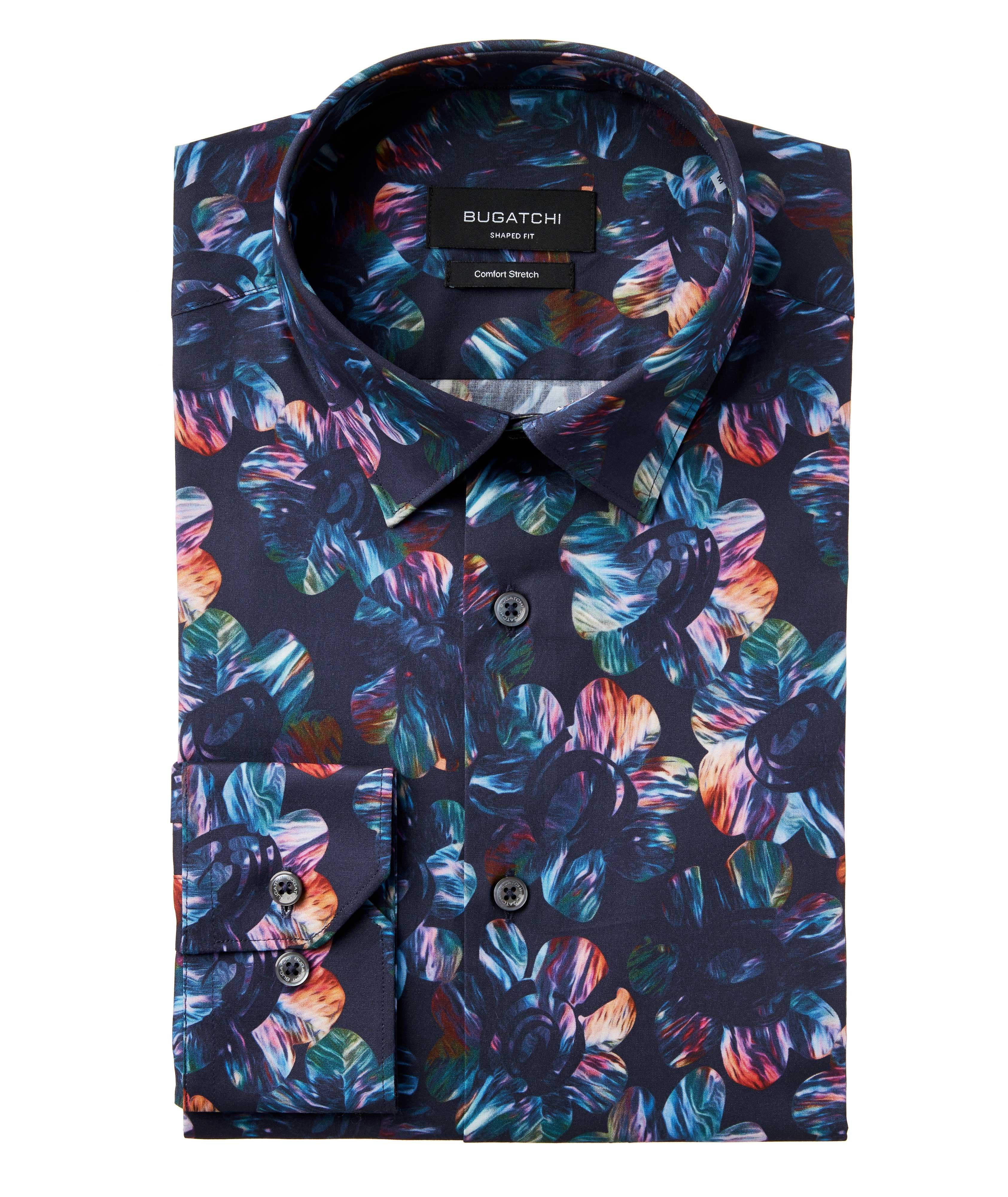 Chemise à motif floral de coupe profilée image 0
