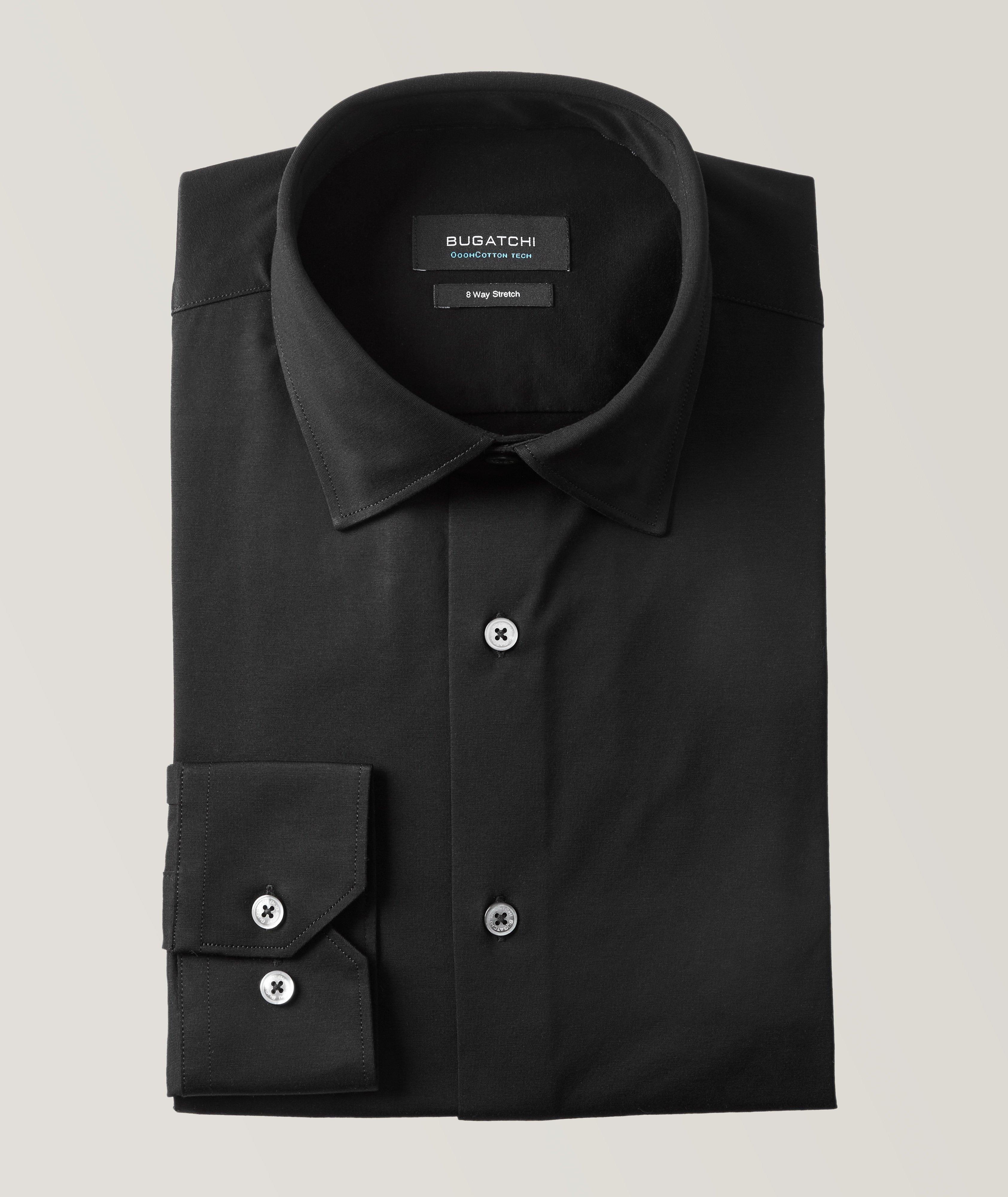 Black Cotton Silk Resort Shirt - Eton