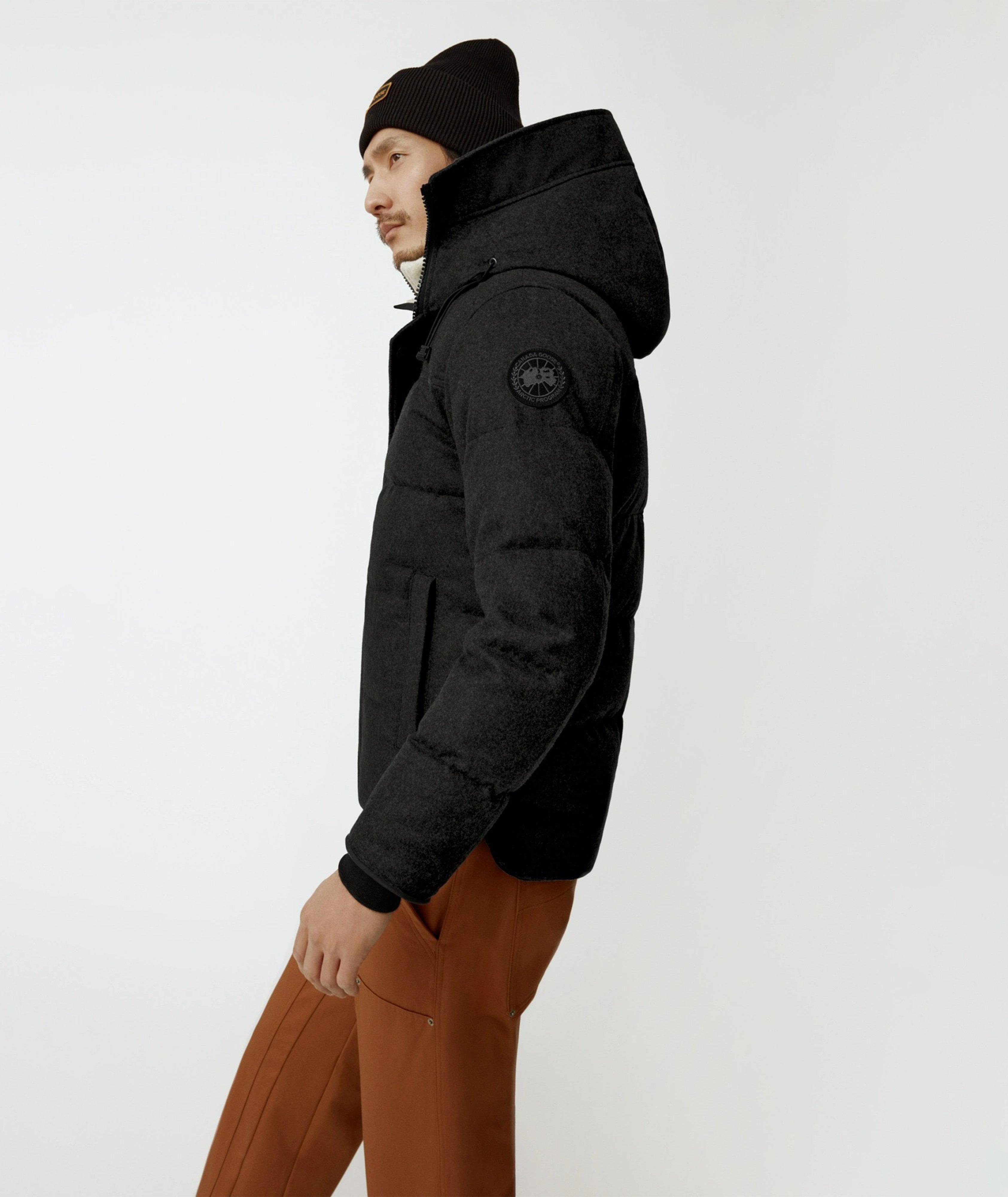 Wool Blend Winter Jacket - Black