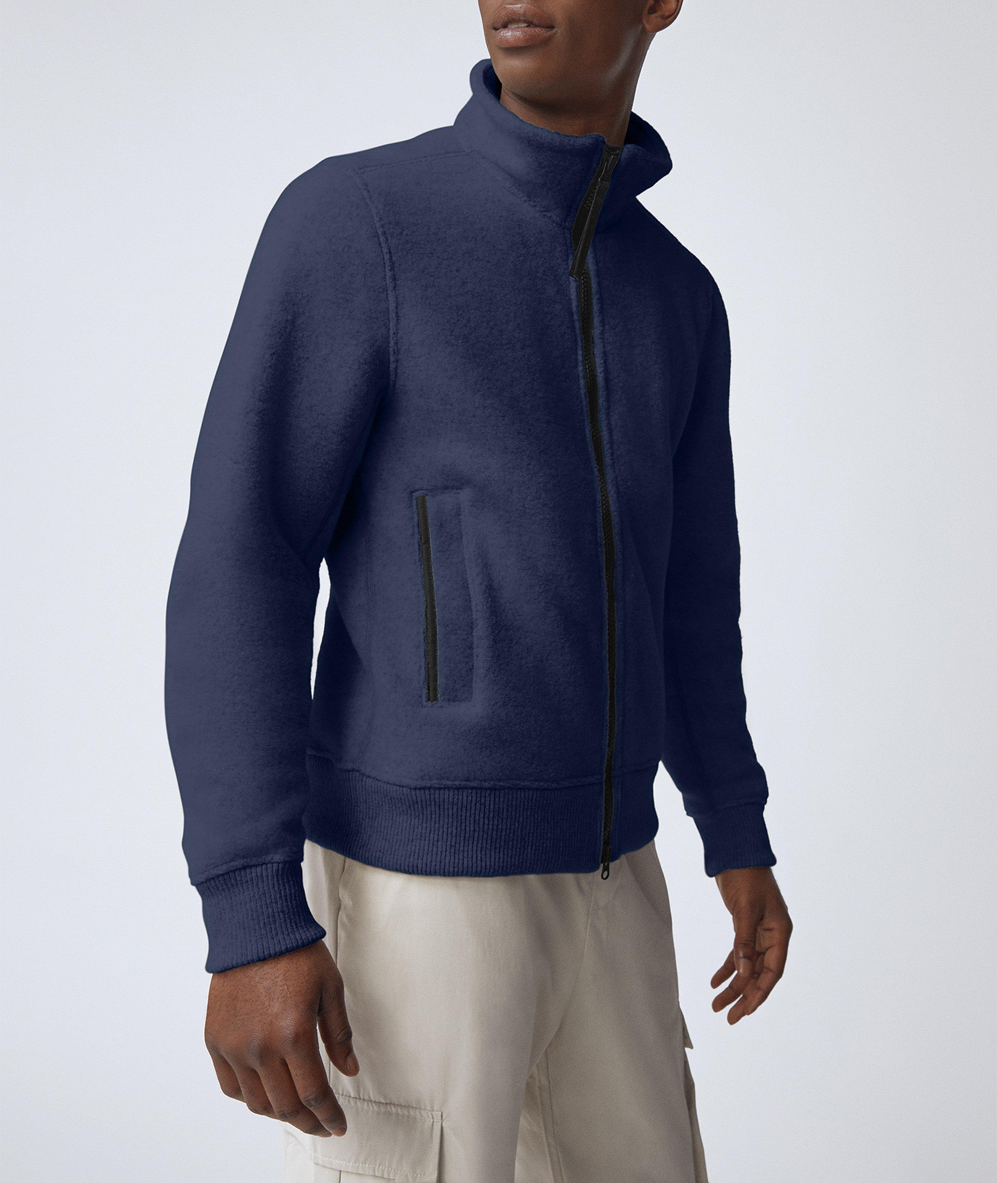 Blue fleece sweater best sale