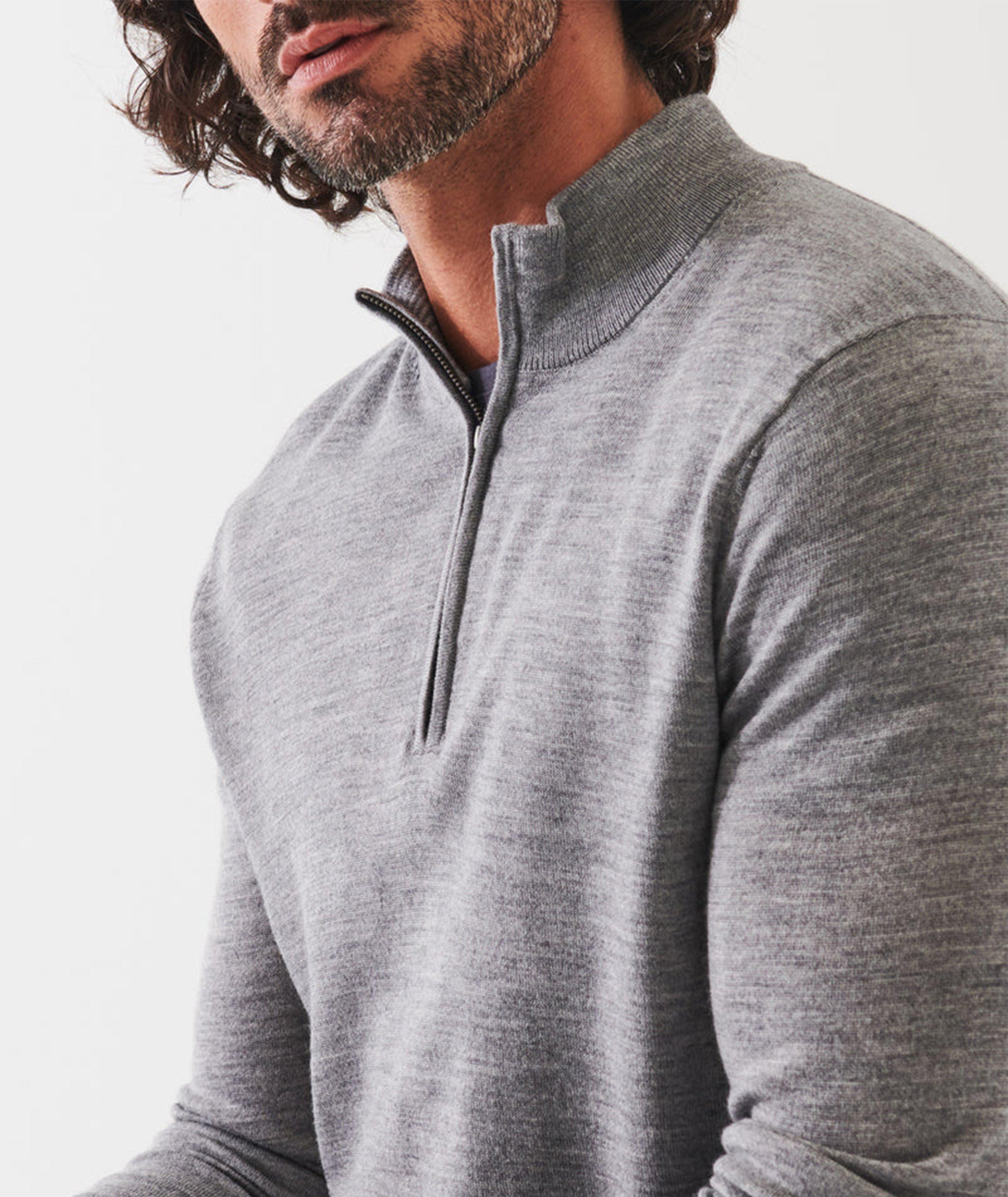 Half-Zip Wool Sweater