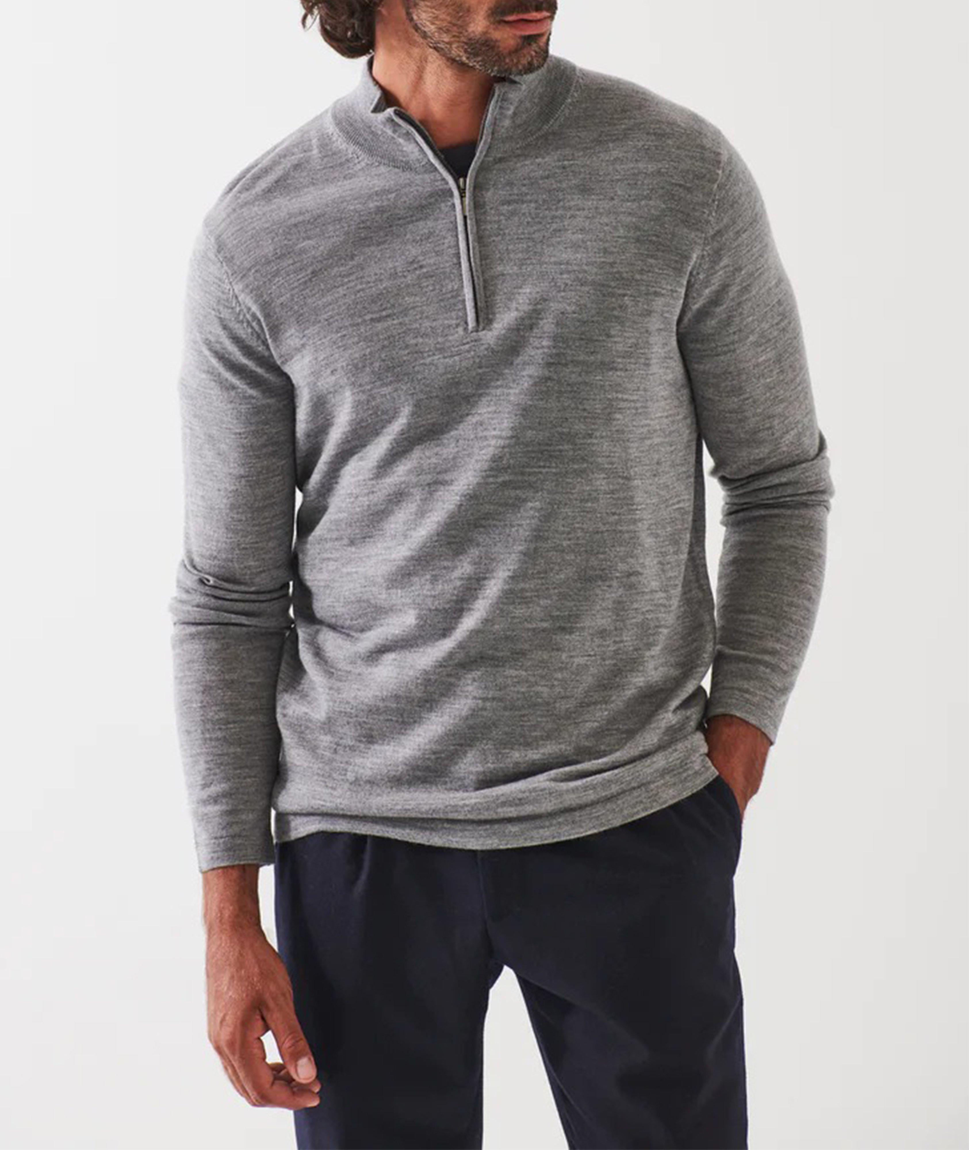 Half-Zip Wool Sweater image 0