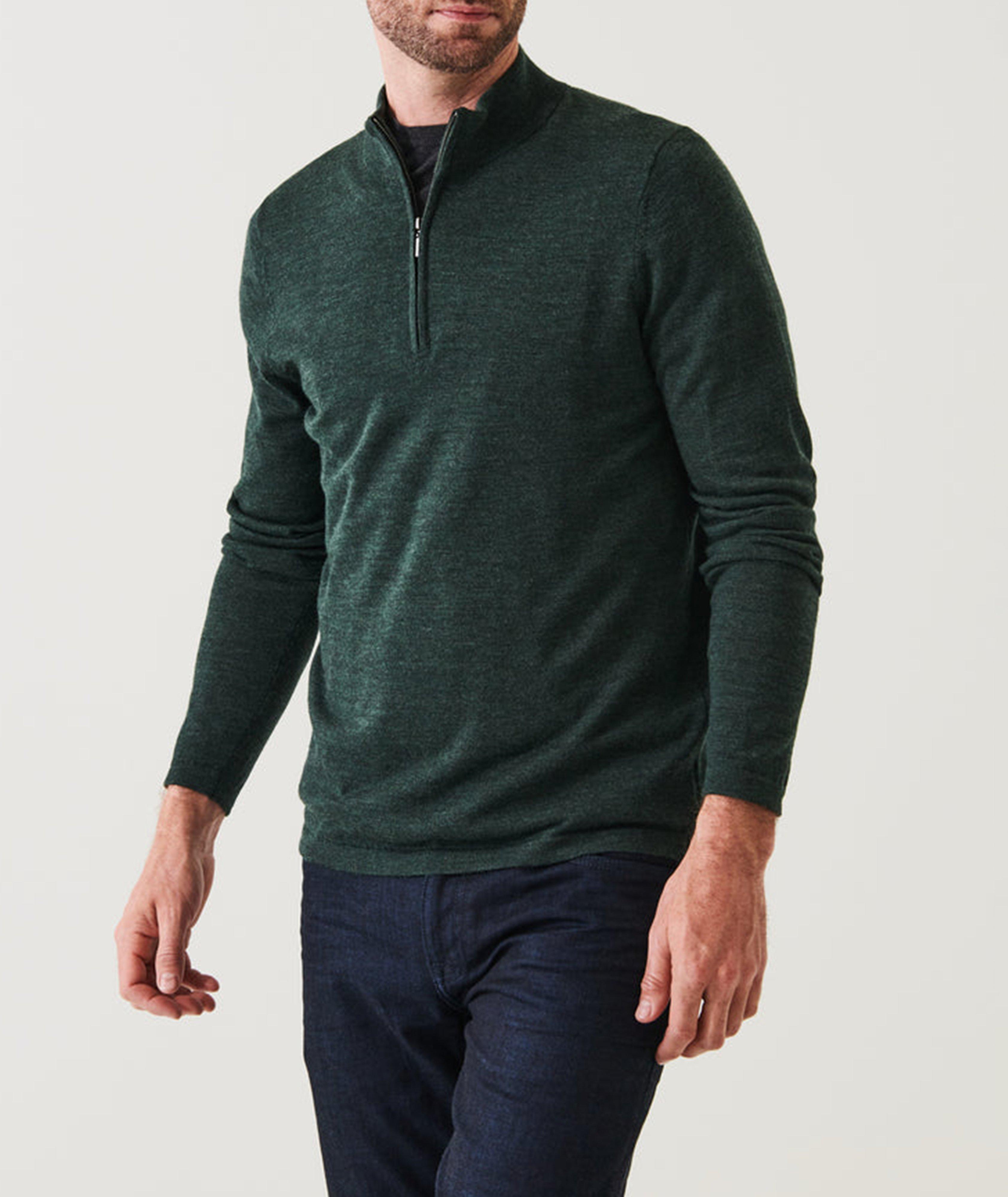 Patrick Assaraf Half-Zip Merino Wool Sweater | Sweaters & Knits | Harry ...